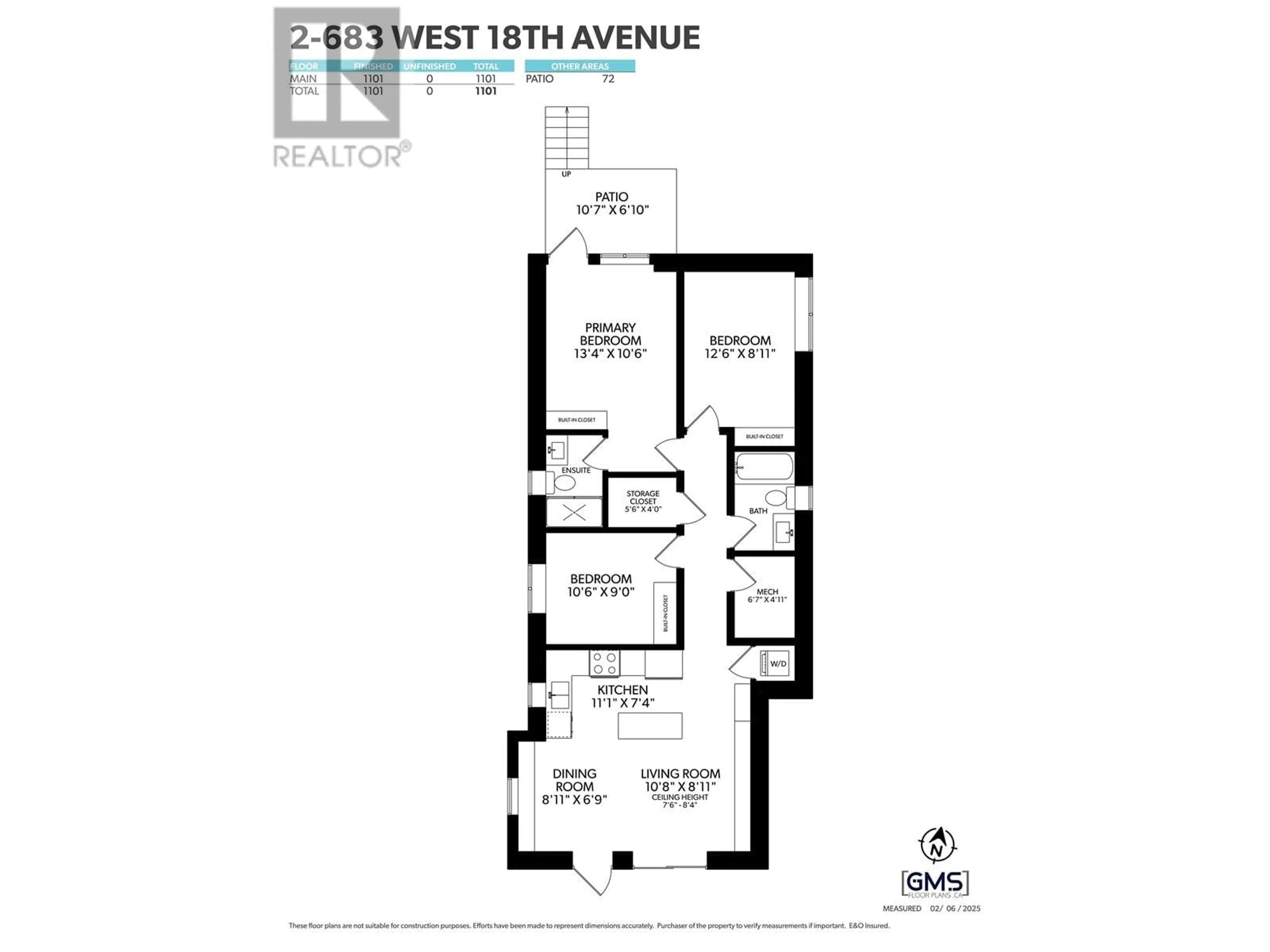 Floor plan for 681 18TH AVENUE, Vancouver British Columbia V5Z1V9