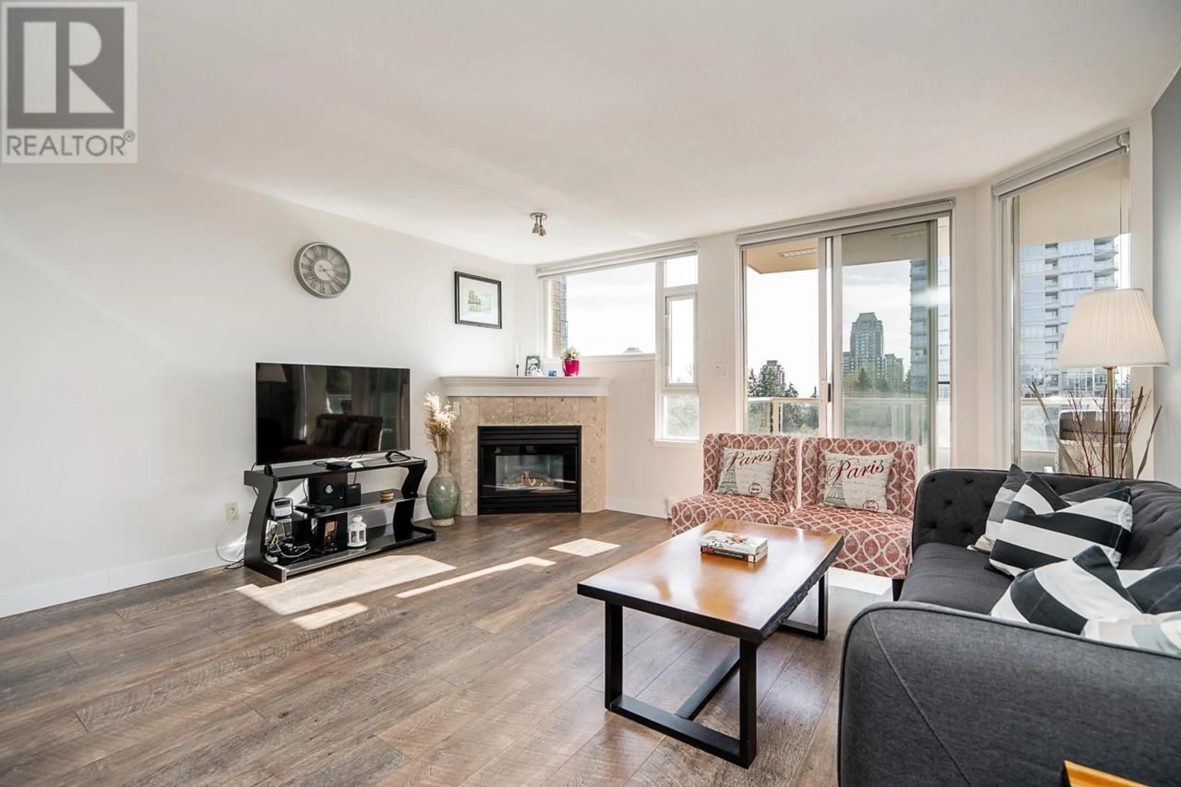 Living room with furniture, wood/laminate floor for 902 - 7108 EDMONDS STREET, Burnaby British Columbia V3N4X9