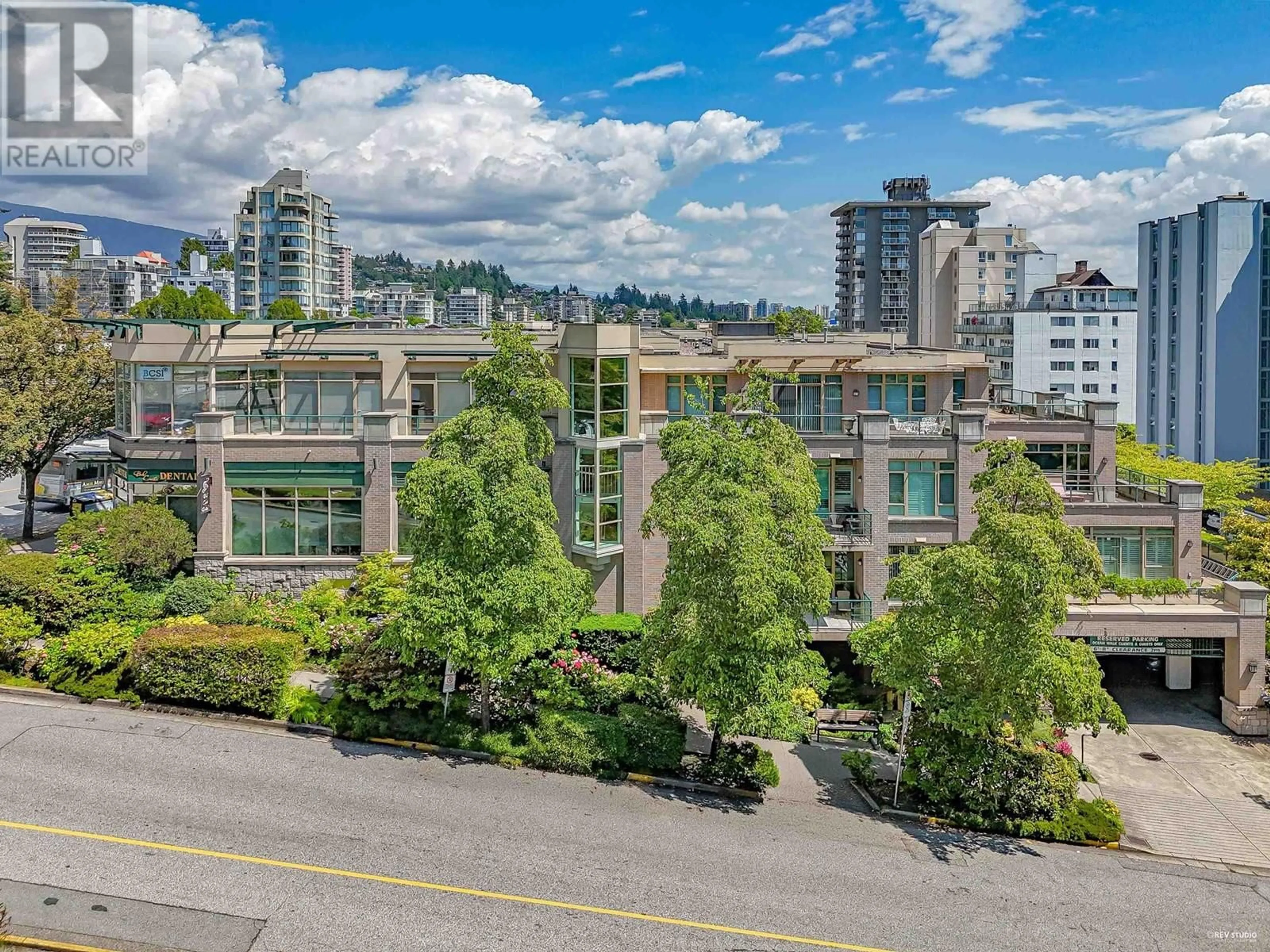 A pic from outside/outdoor area/front of a property/back of a property/a pic from drone, city buildings view from balcony for 305 - 1896 MARINE DRIVE, West Vancouver British Columbia V7V1J6