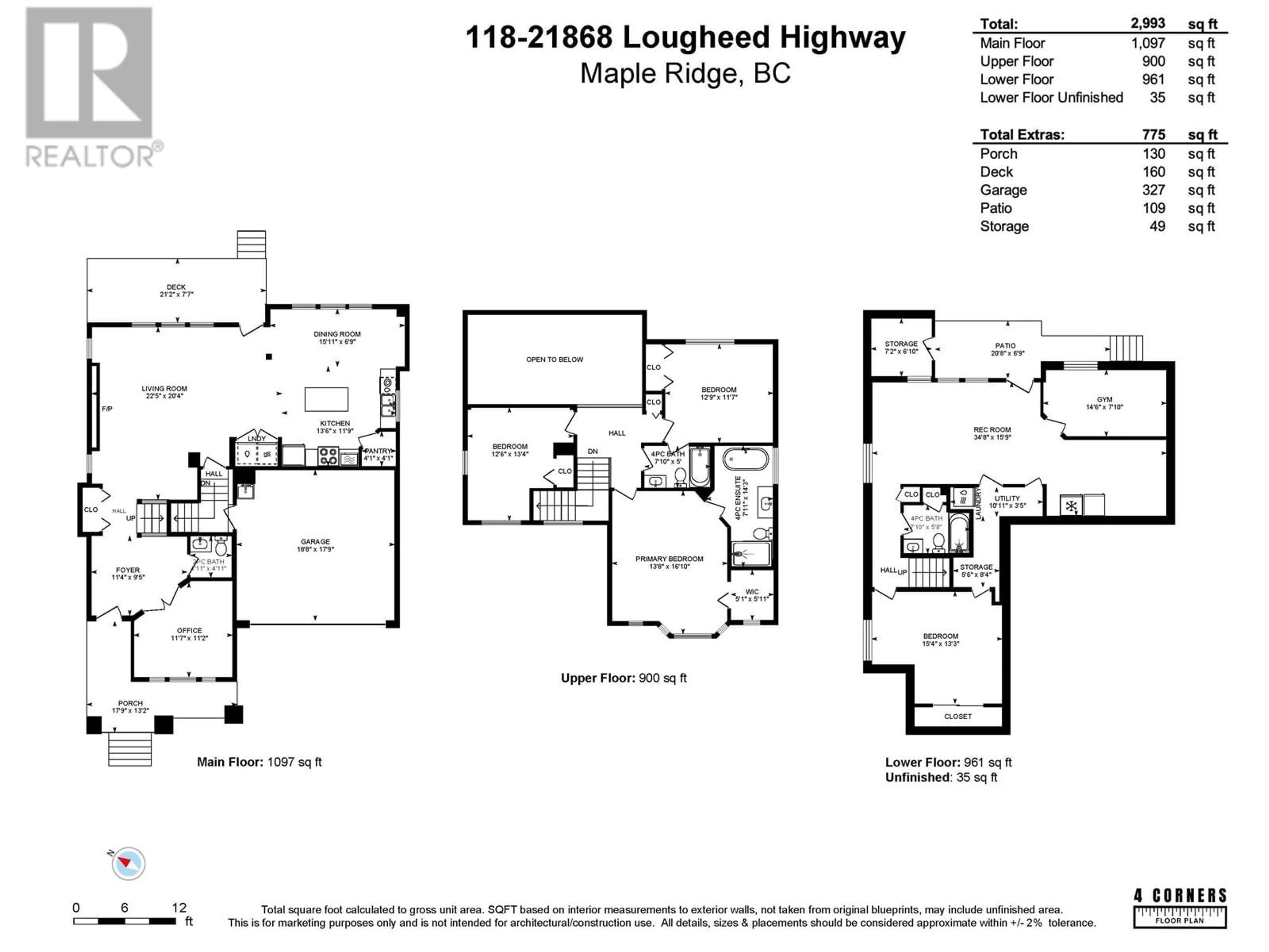 Floor plan for 118 - 21868 LOUGHEED HIGHWAY, Maple Ridge British Columbia V2X2S4