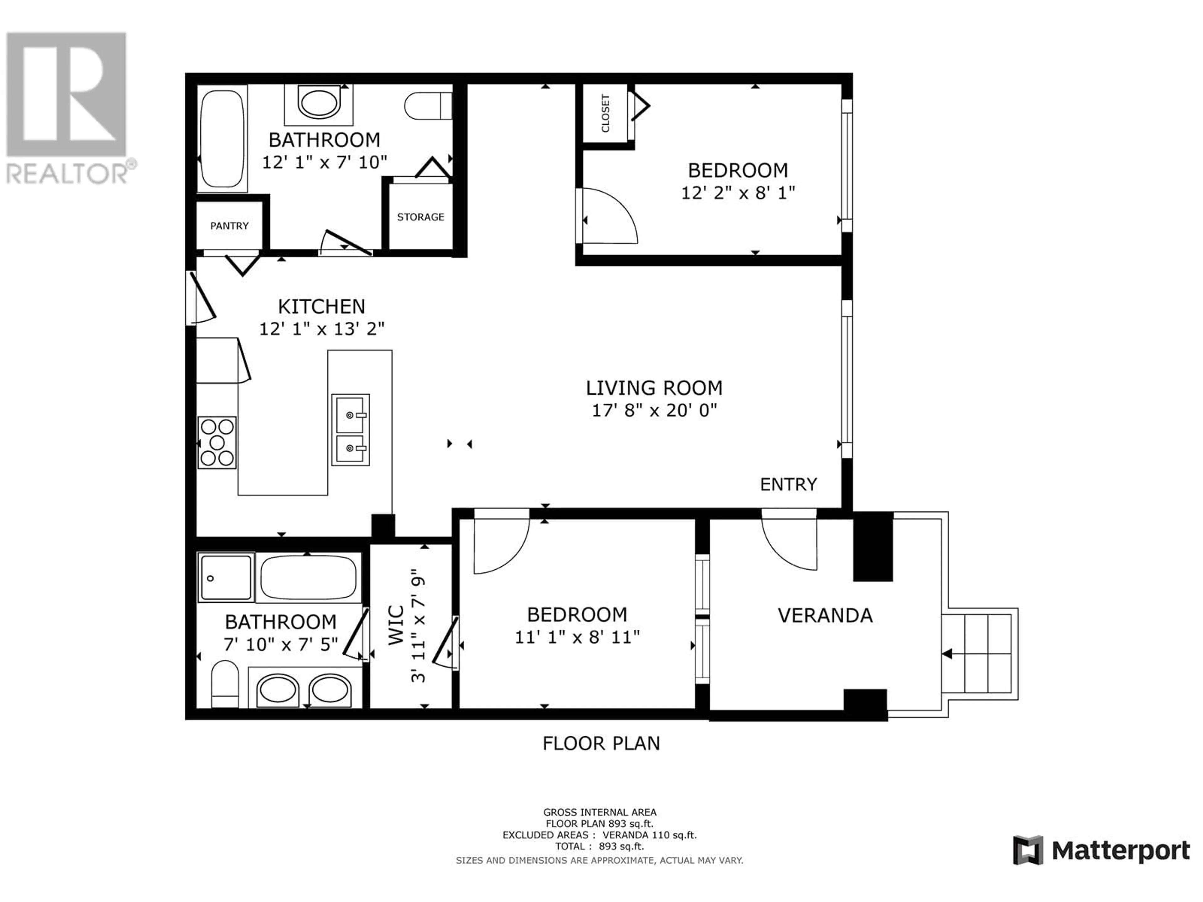 Floor plan for 118 - 9388 TOMICKI AVENUE, Richmond British Columbia V6X0P1