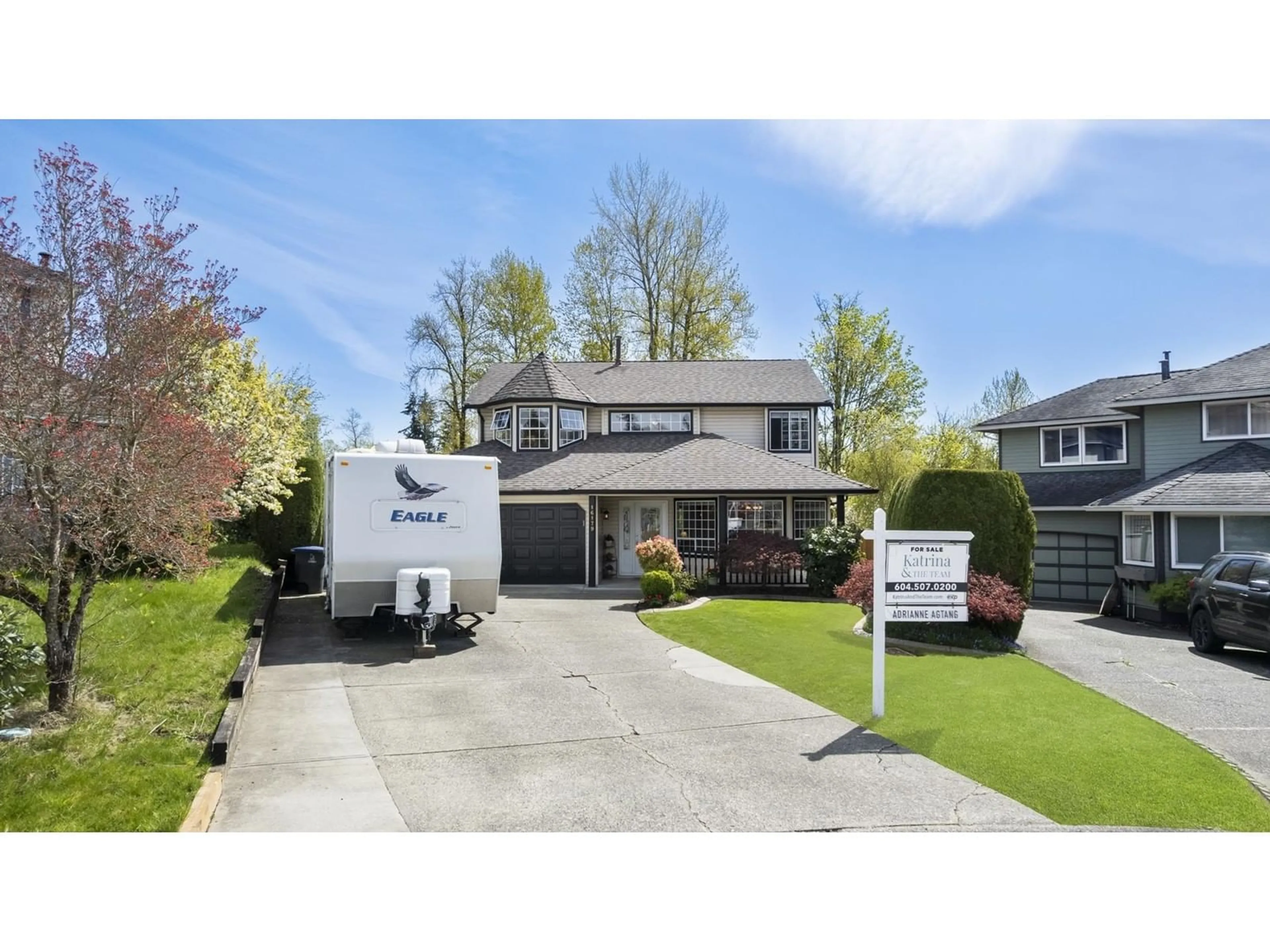Home with vinyl exterior material, street for 16179 78B, Surrey British Columbia V4N0K3