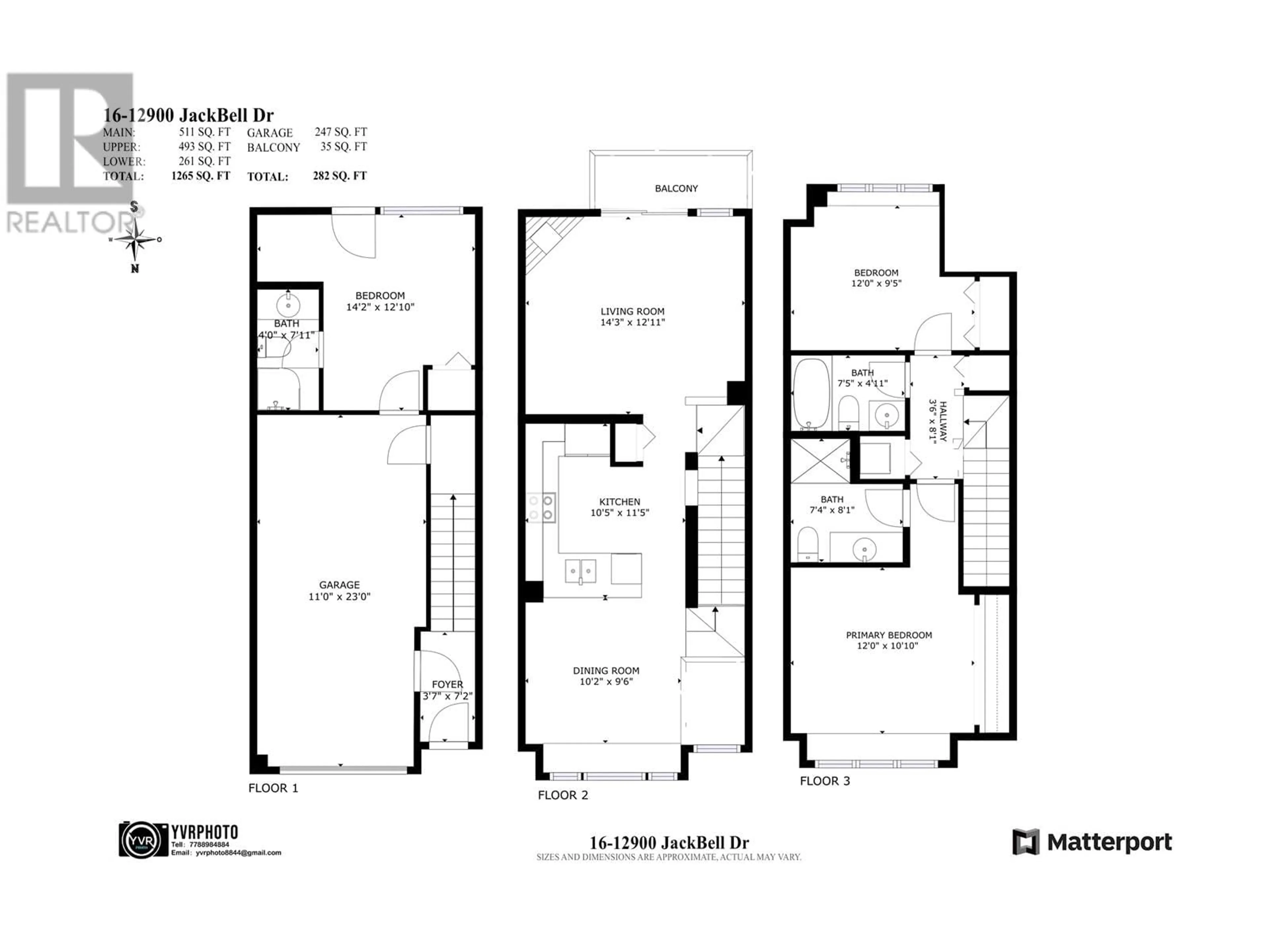 Floor plan for 16 - 12900 JACK BELL DRIVE, Richmond British Columbia V6V2V8