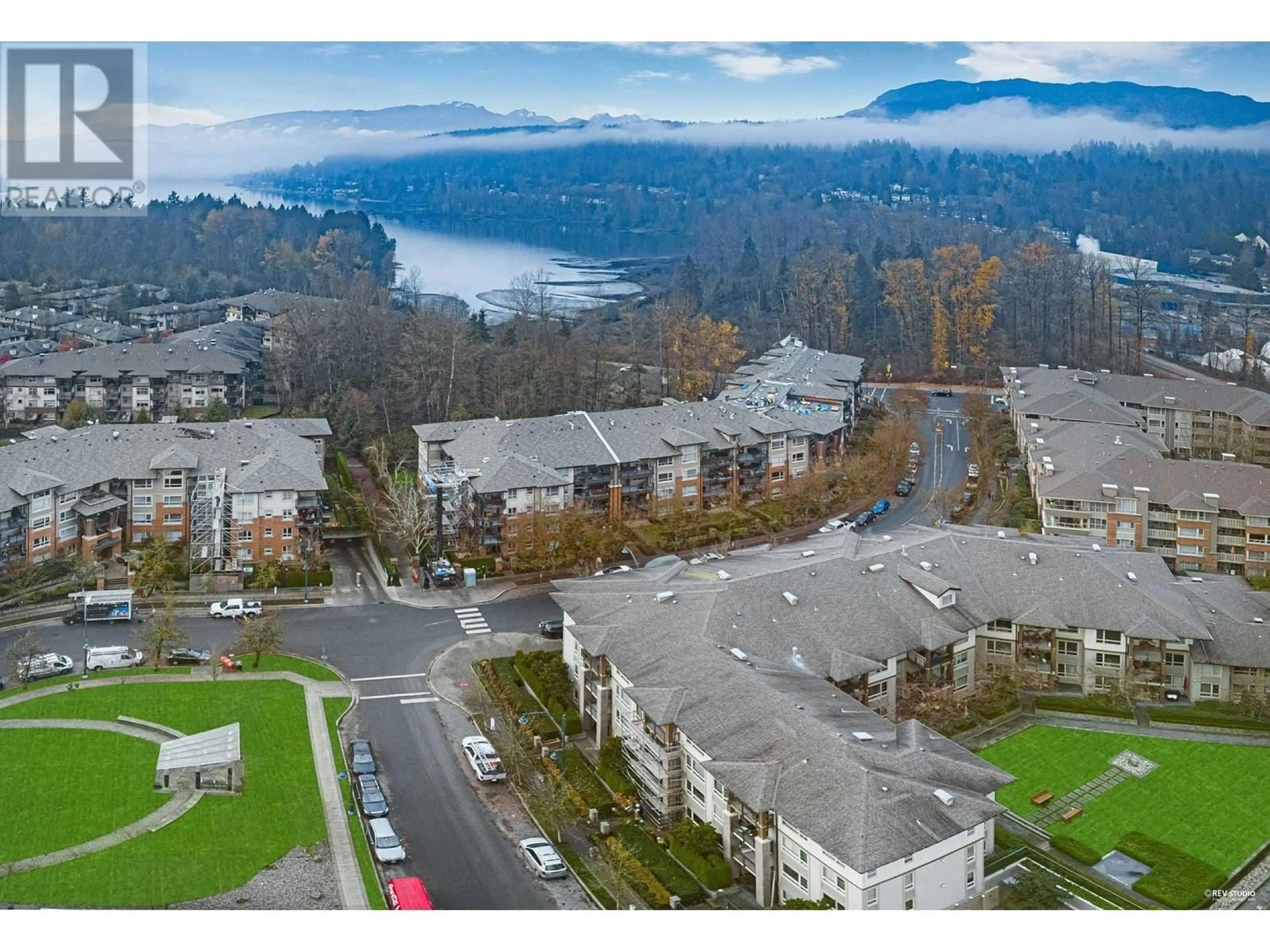 A pic from outside/outdoor area/front of a property/back of a property/a pic from drone, mountain view for 104 - 701 KLAHANIE DRIVE, Port Moody British Columbia V3H5L6