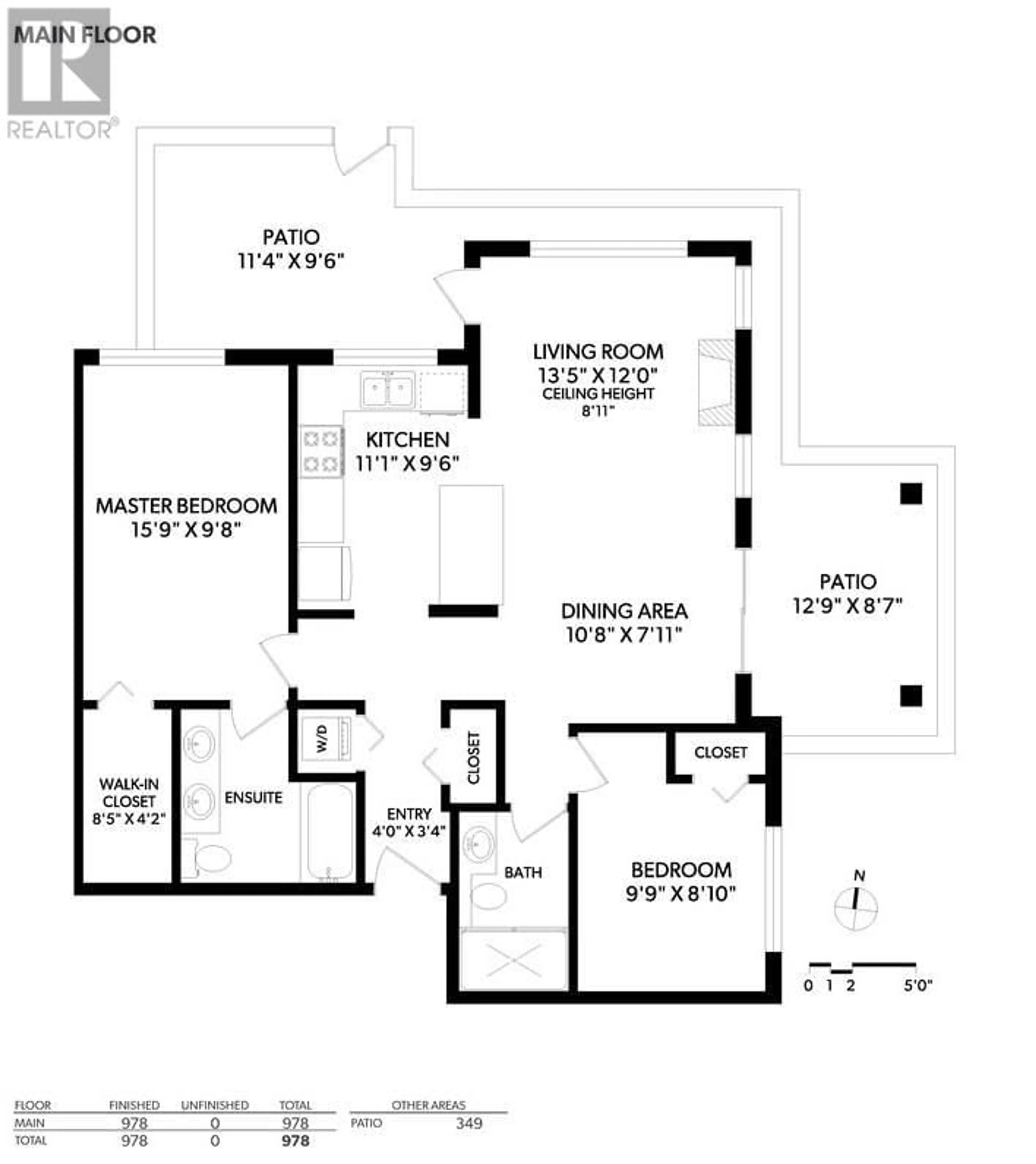 Floor plan for 104 - 701 KLAHANIE DRIVE, Port Moody British Columbia V3H5L6