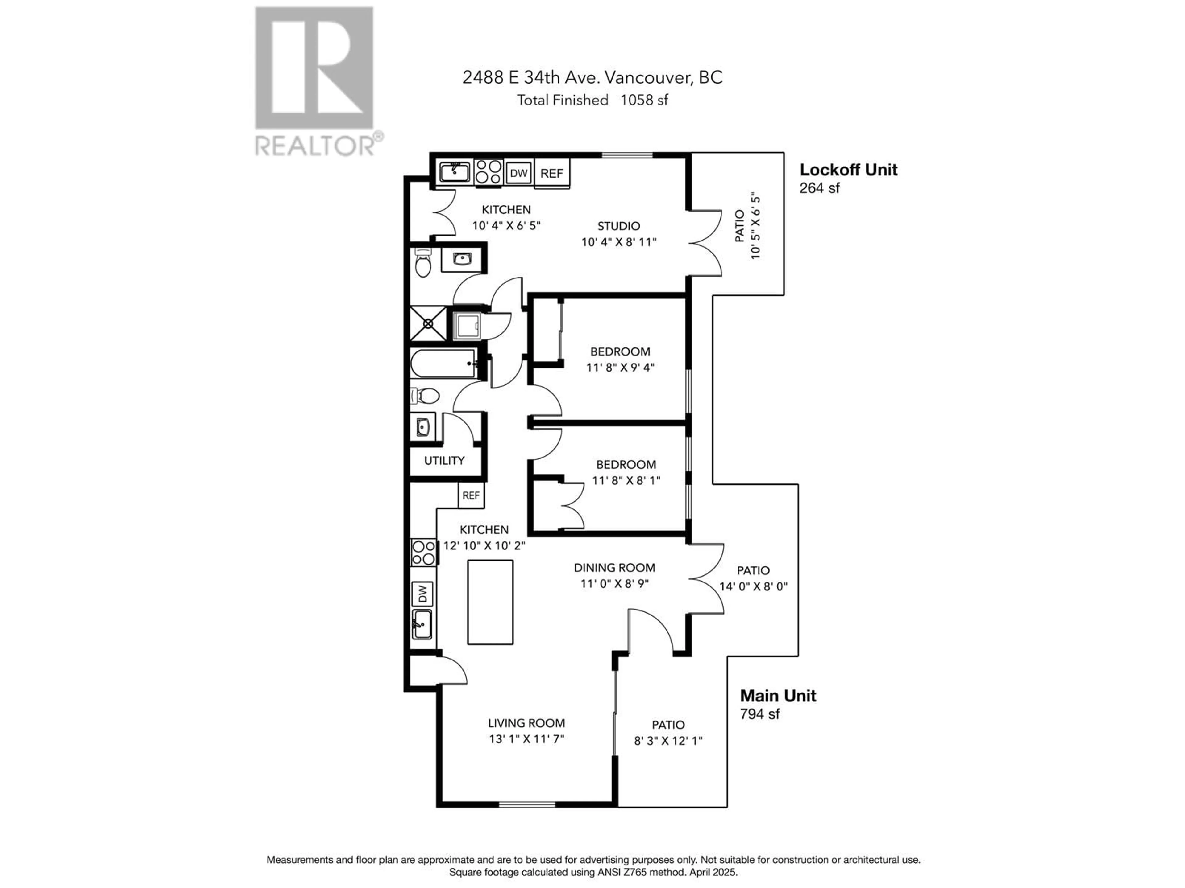 Floor plan for 2488 34TH AVENUE, Vancouver British Columbia V5R2A6