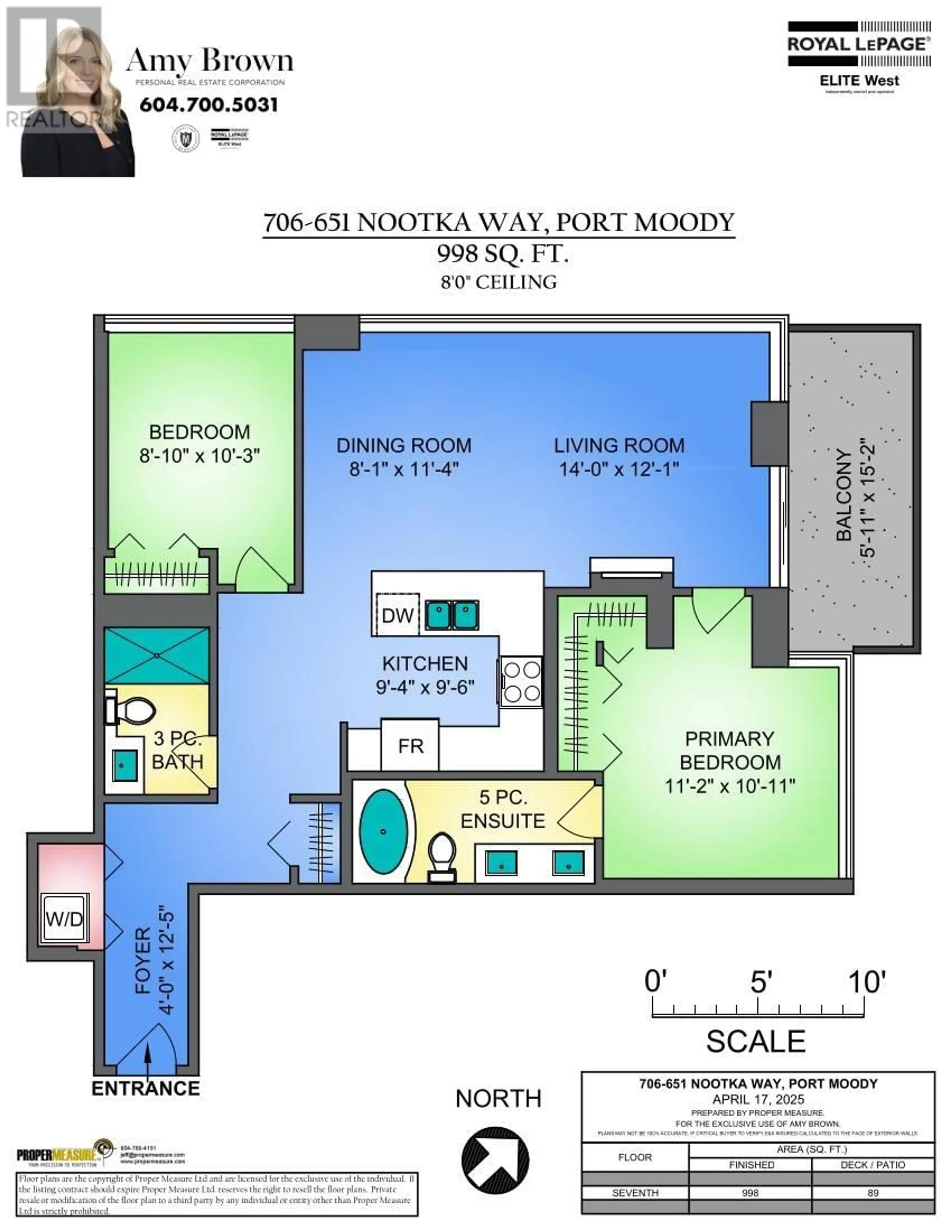 Floor plan for 706 - 651 NOOTKA WAY, Port Moody British Columbia V3H0A1