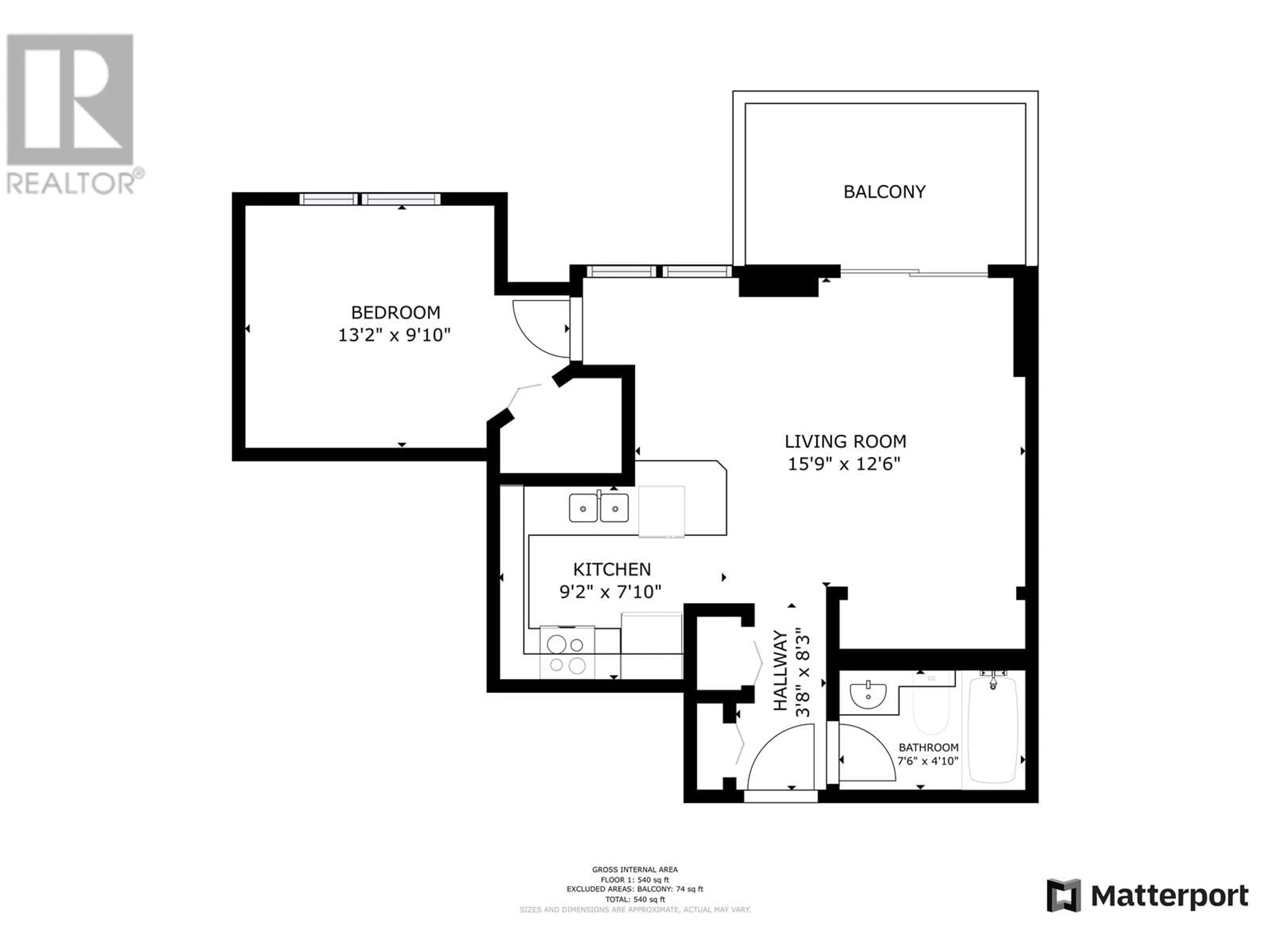 Floor plan for 902 - 833 AGNES STREET, New Westminster British Columbia V3M0B1