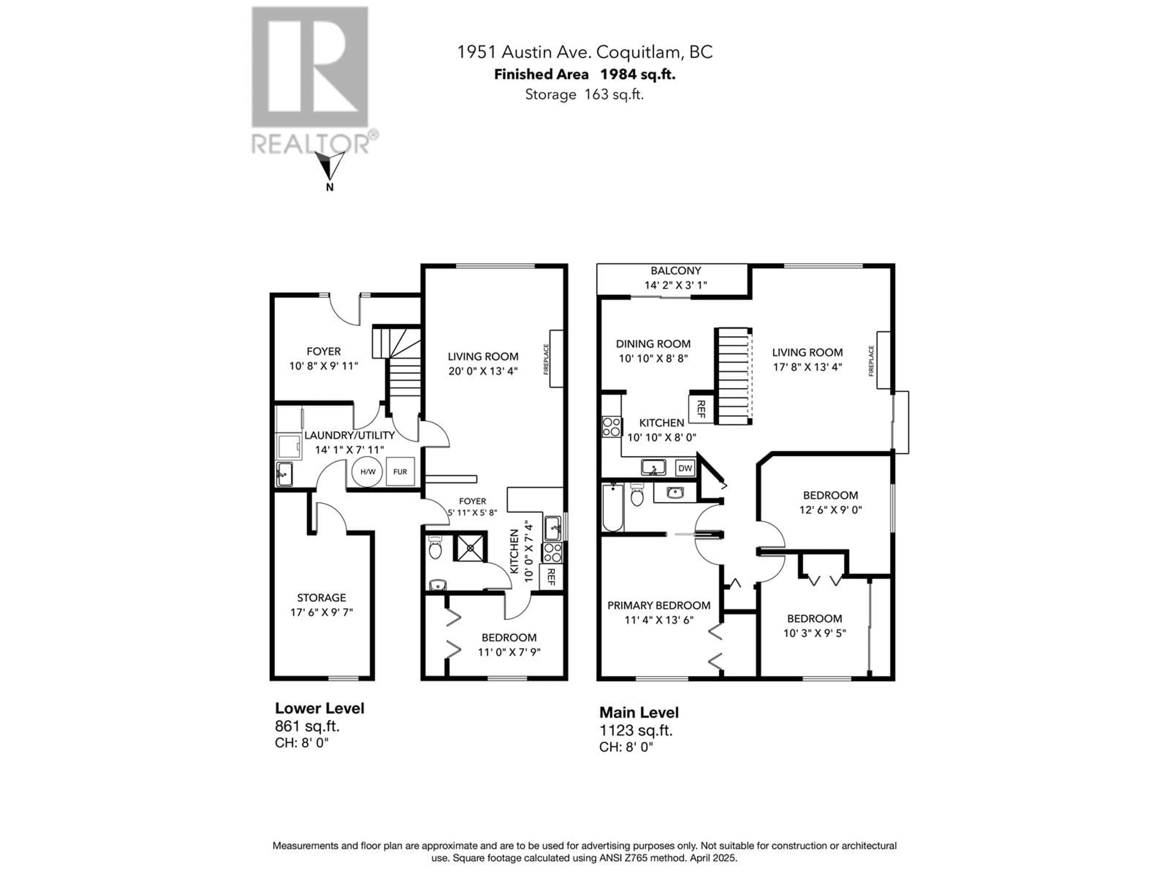 Floor plan for 1951 AUSTIN AVENUE, Coquitlam British Columbia V3K3R5