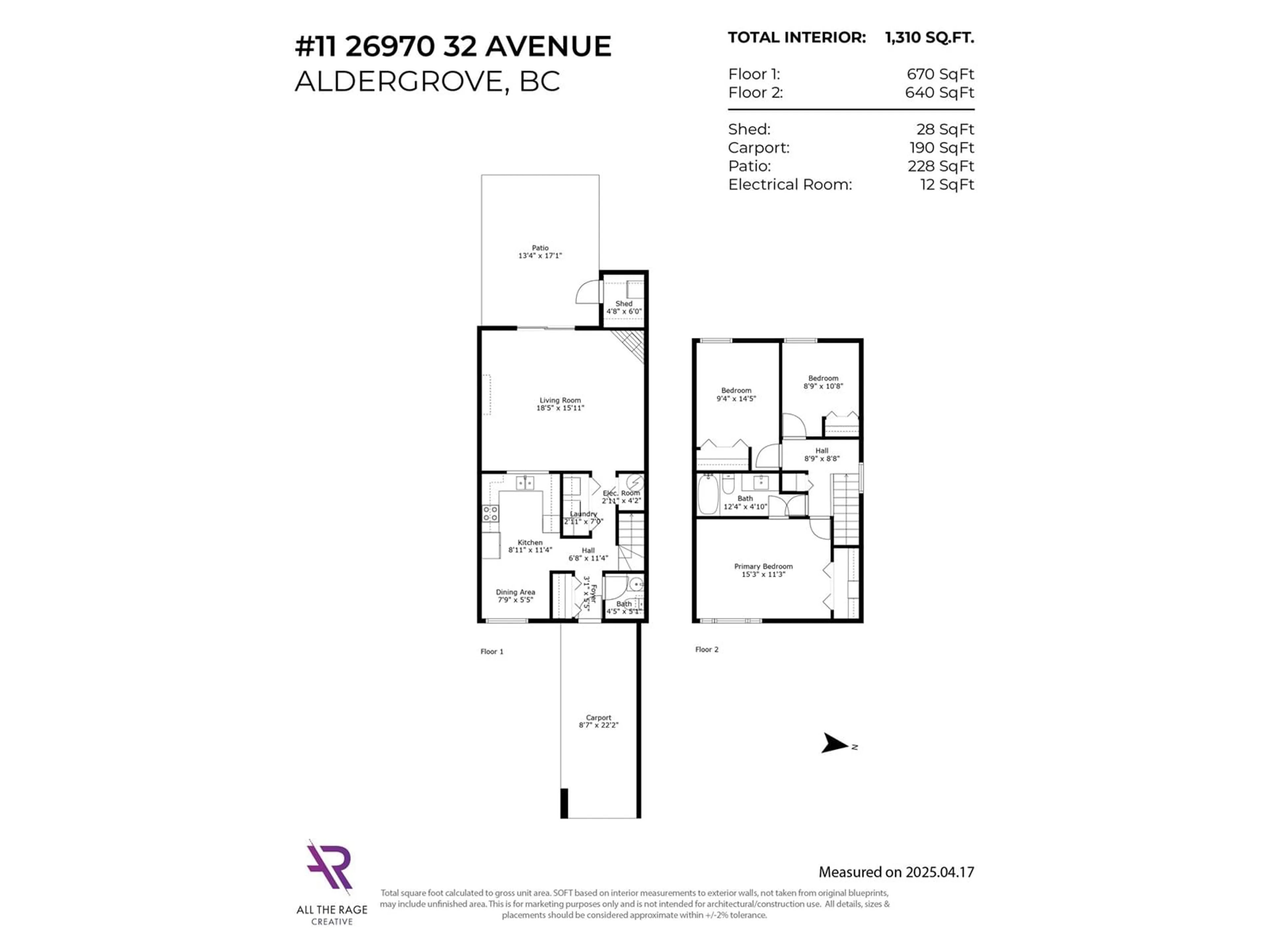 Floor plan for 11 - 26970 32, Langley British Columbia V4W3T3