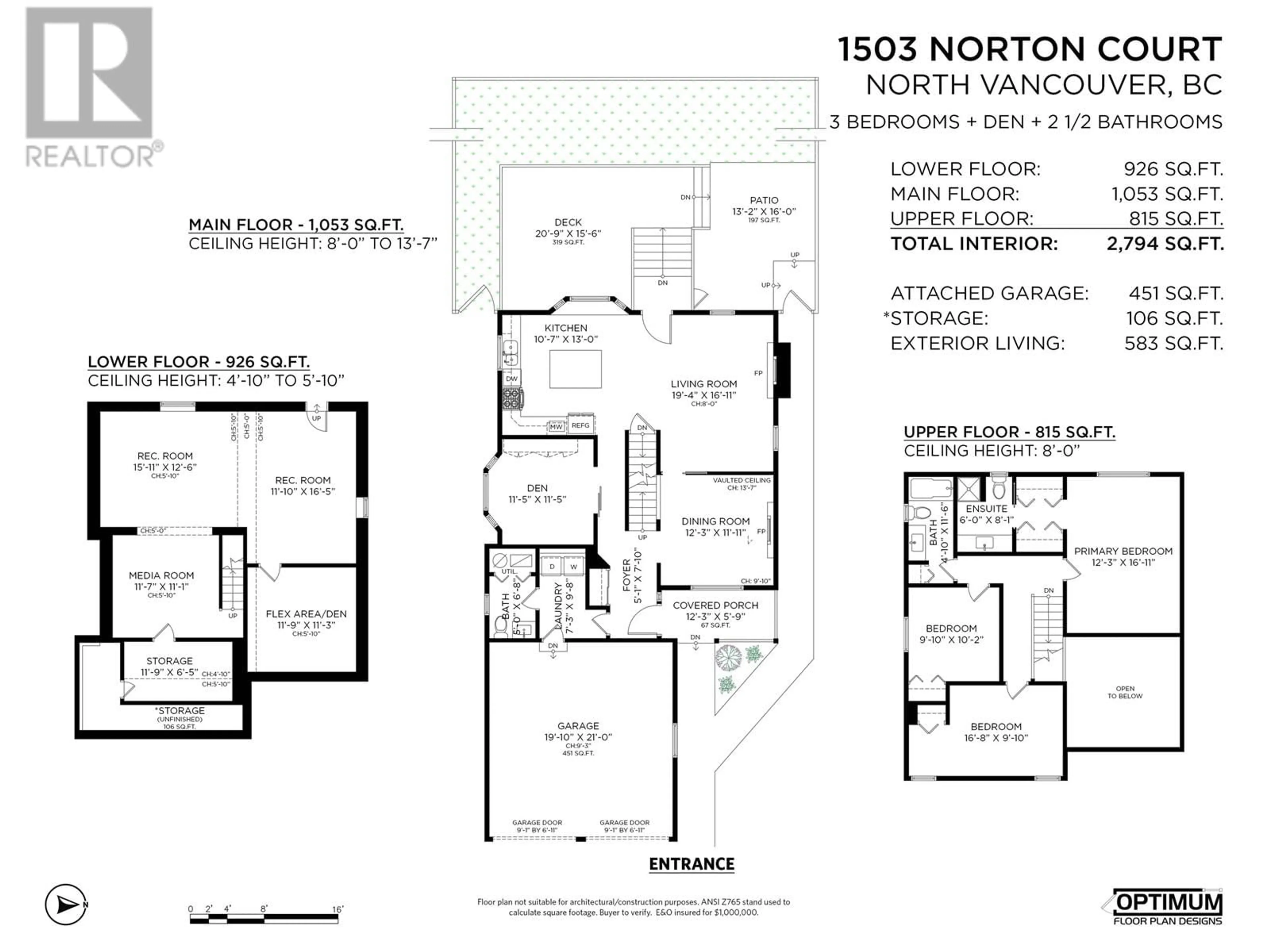 Floor plan for 1503 NORTON COURT, North Vancouver British Columbia V7G2E5