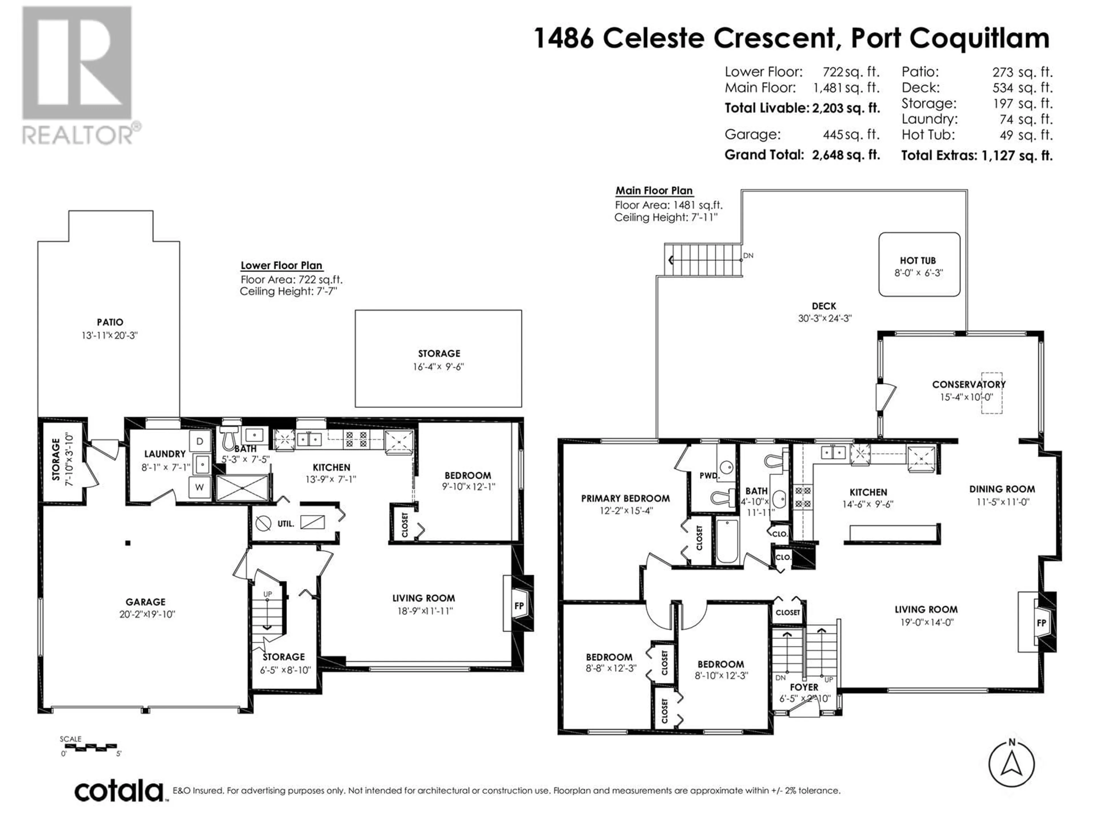 Floor plan for 1486 CELESTE CRESCENT, Port Coquitlam British Columbia V3C1E2