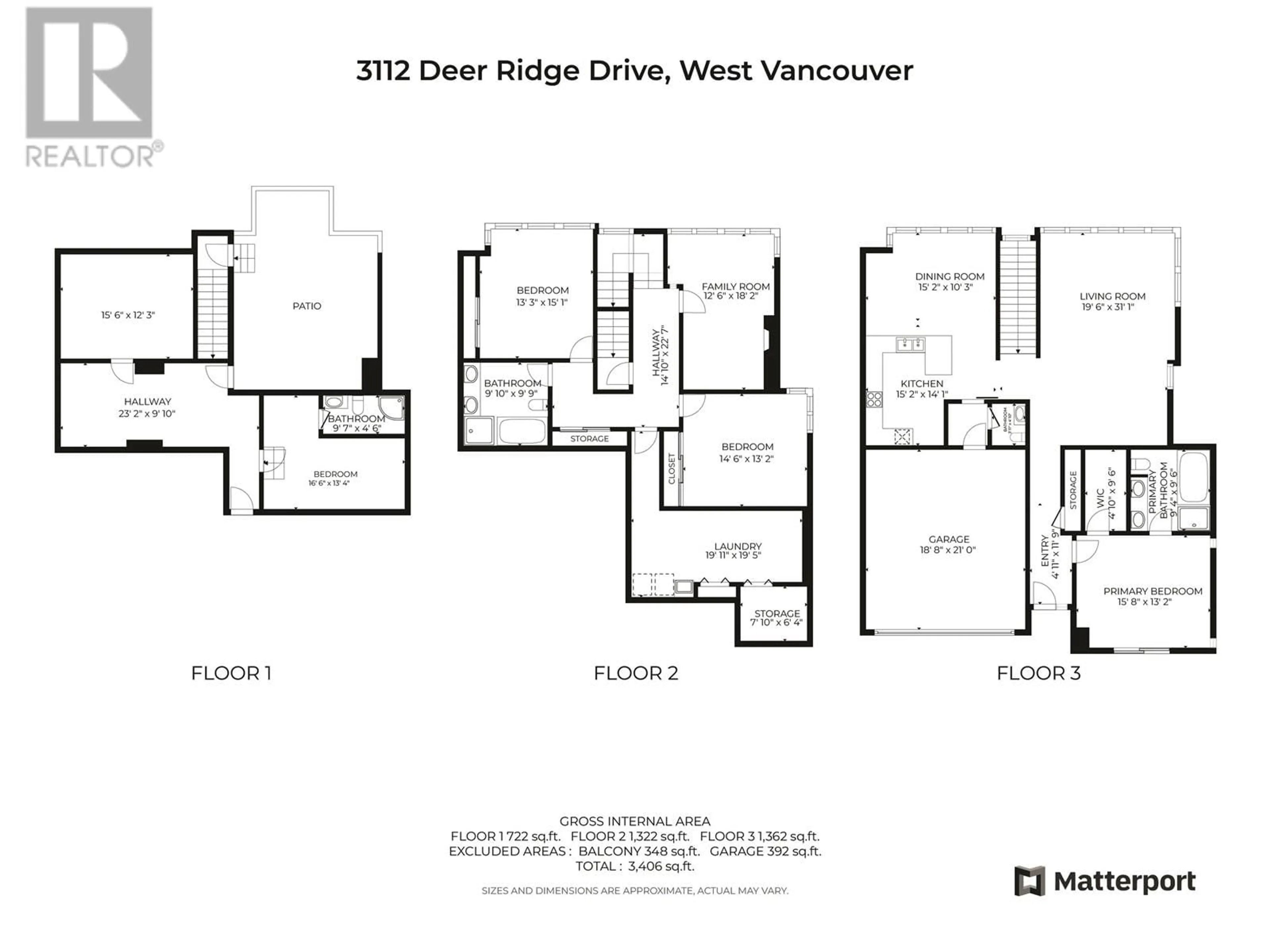Floor plan for 3112 DEER RIDGE DRIVE, West Vancouver British Columbia V7S4W1