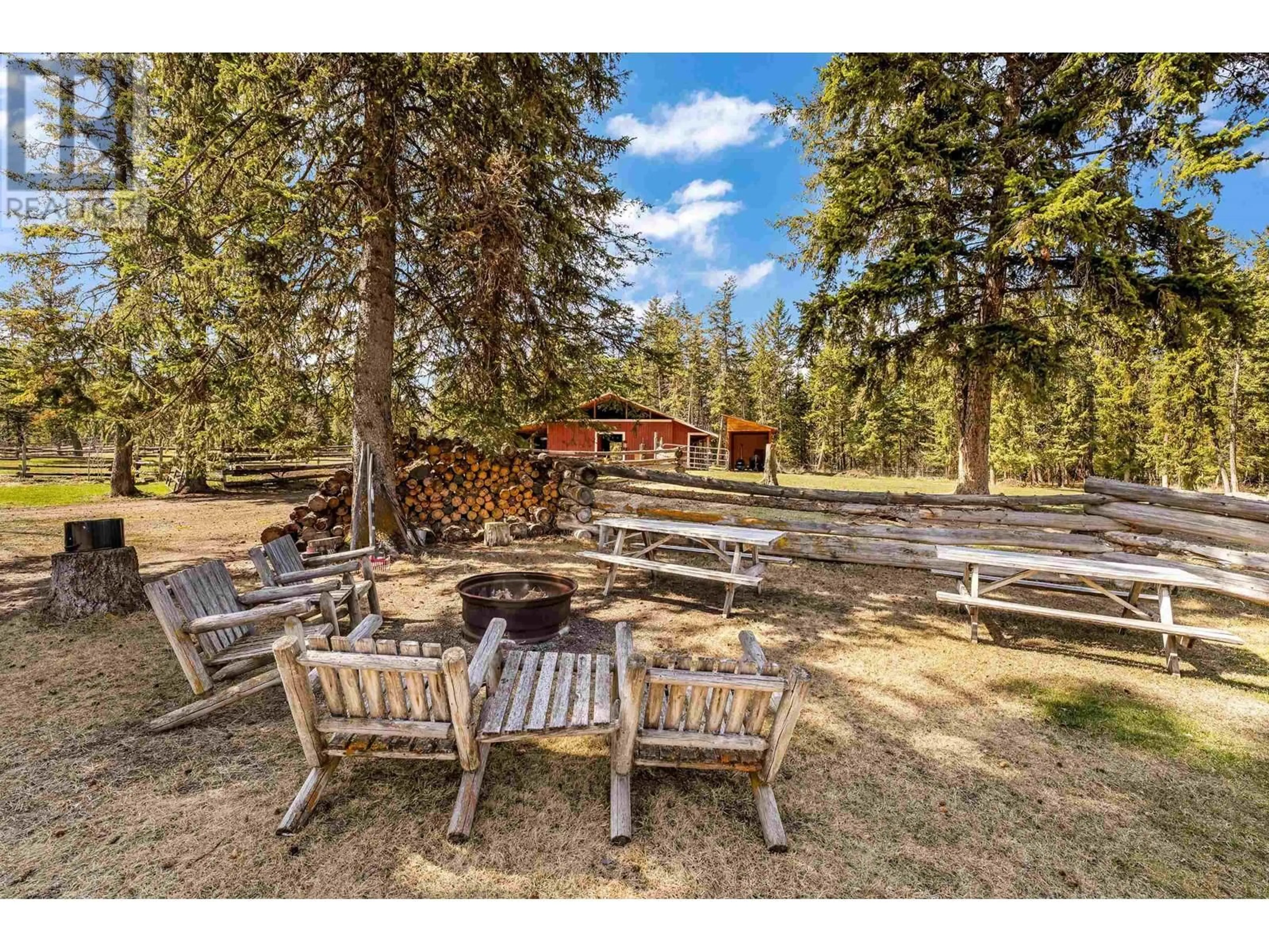 Patio, forest/trees view for 6145 LONE BUTTE HORSE LAKE ROAD, Lone Butte British Columbia V0K1X3