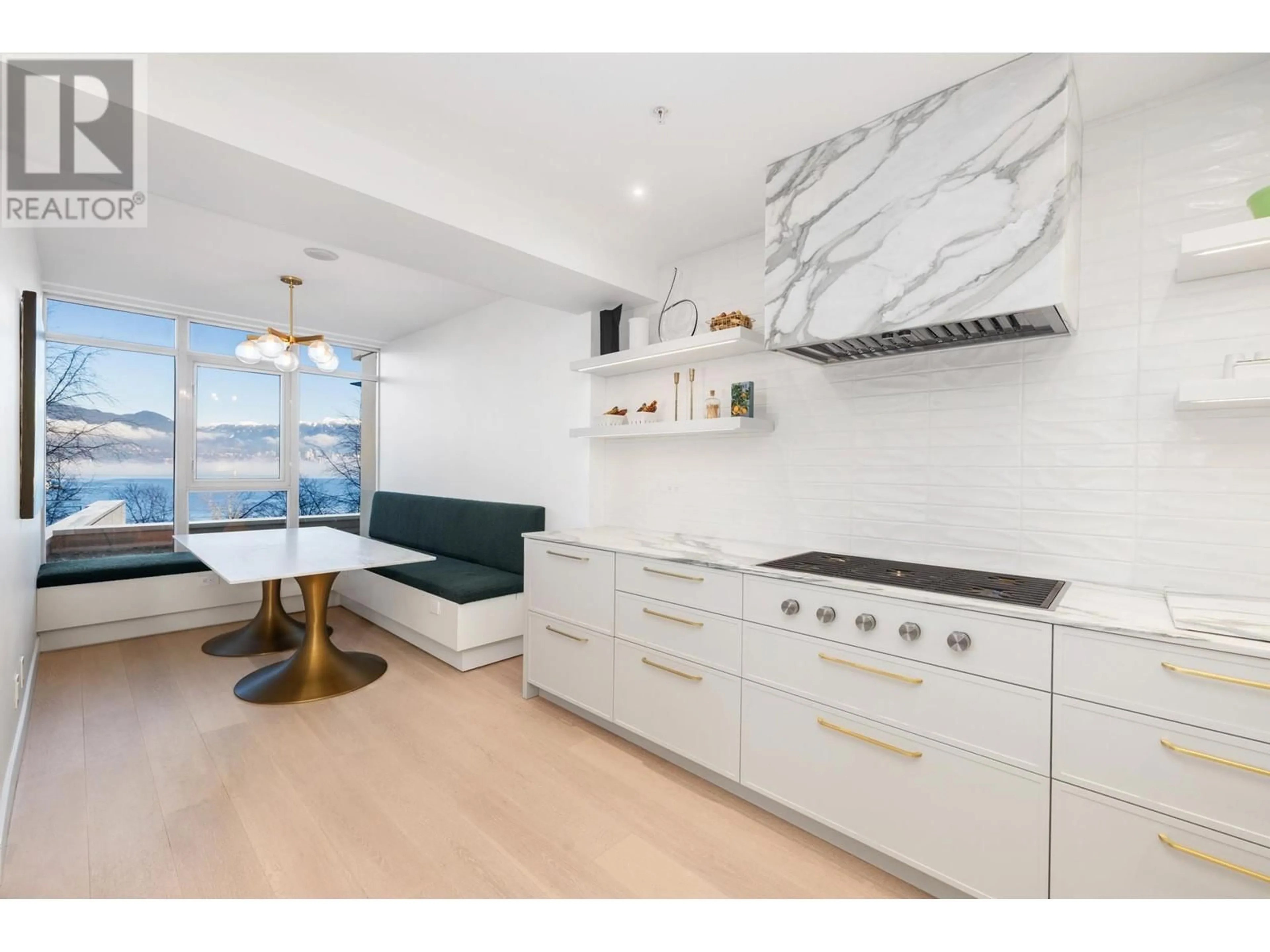 Open concept kitchen, ceramic/tile floor for 301 - 1233 CORDOVA STREET, Vancouver British Columbia V6C3R1