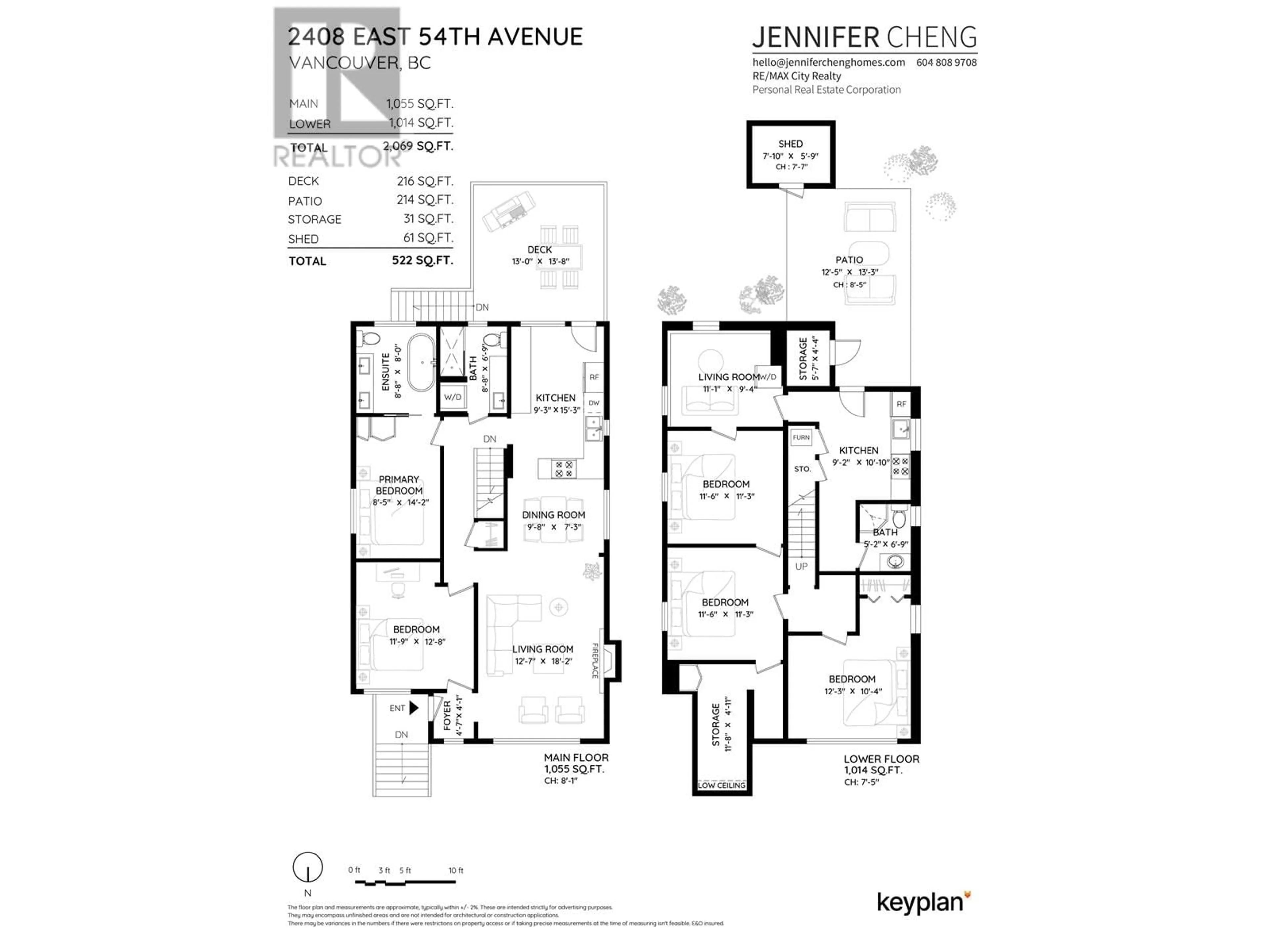 Floor plan for 2408 54TH AVENUE, Vancouver British Columbia V5S1X3