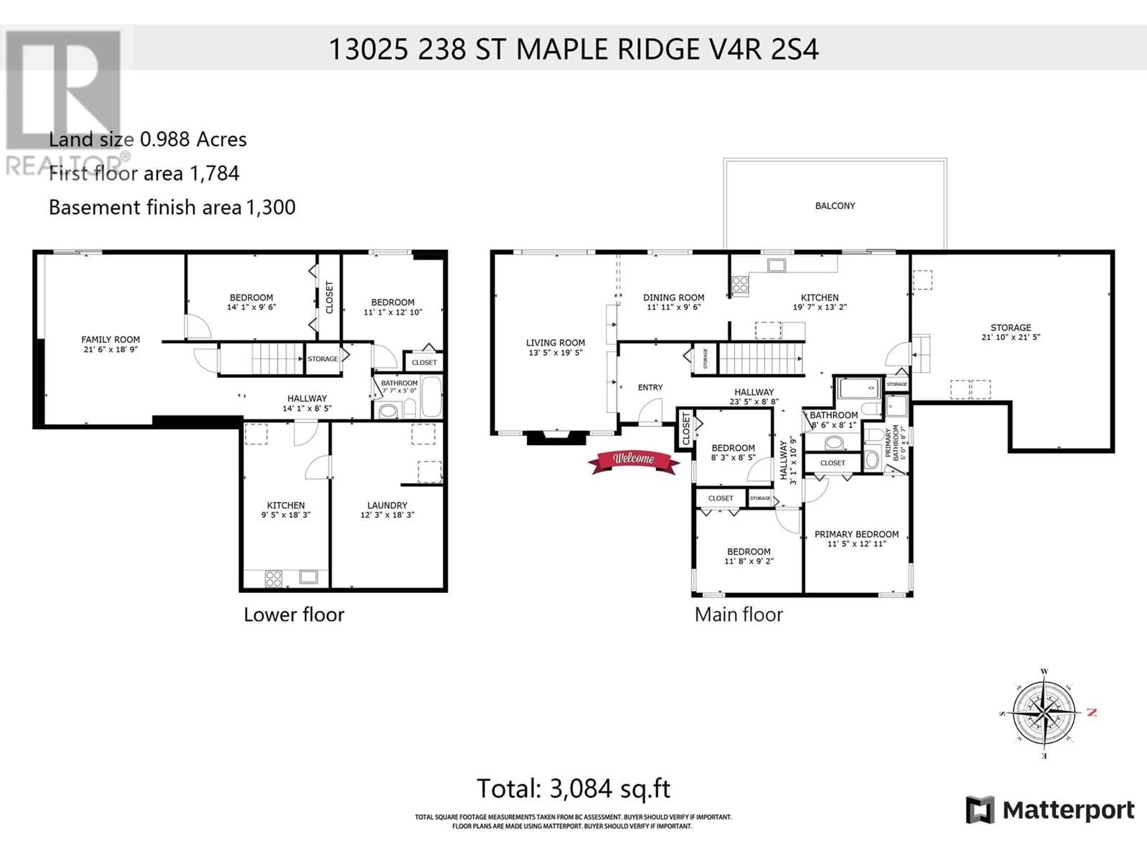 Floor plan for 13025 238 STREET, Maple Ridge British Columbia V4R2S4