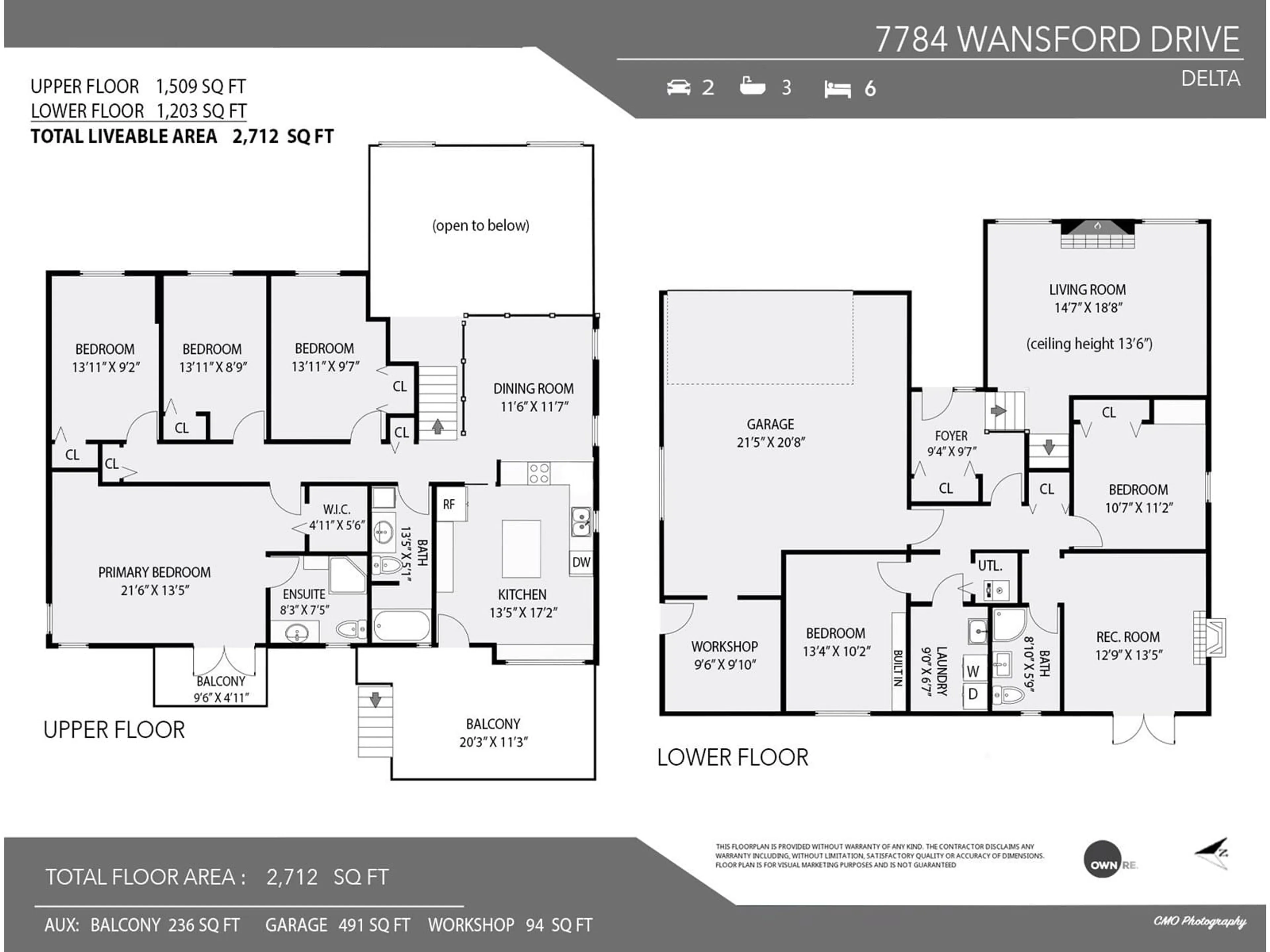 Floor plan for 7784 WANSFORD, Delta British Columbia V4C7S9