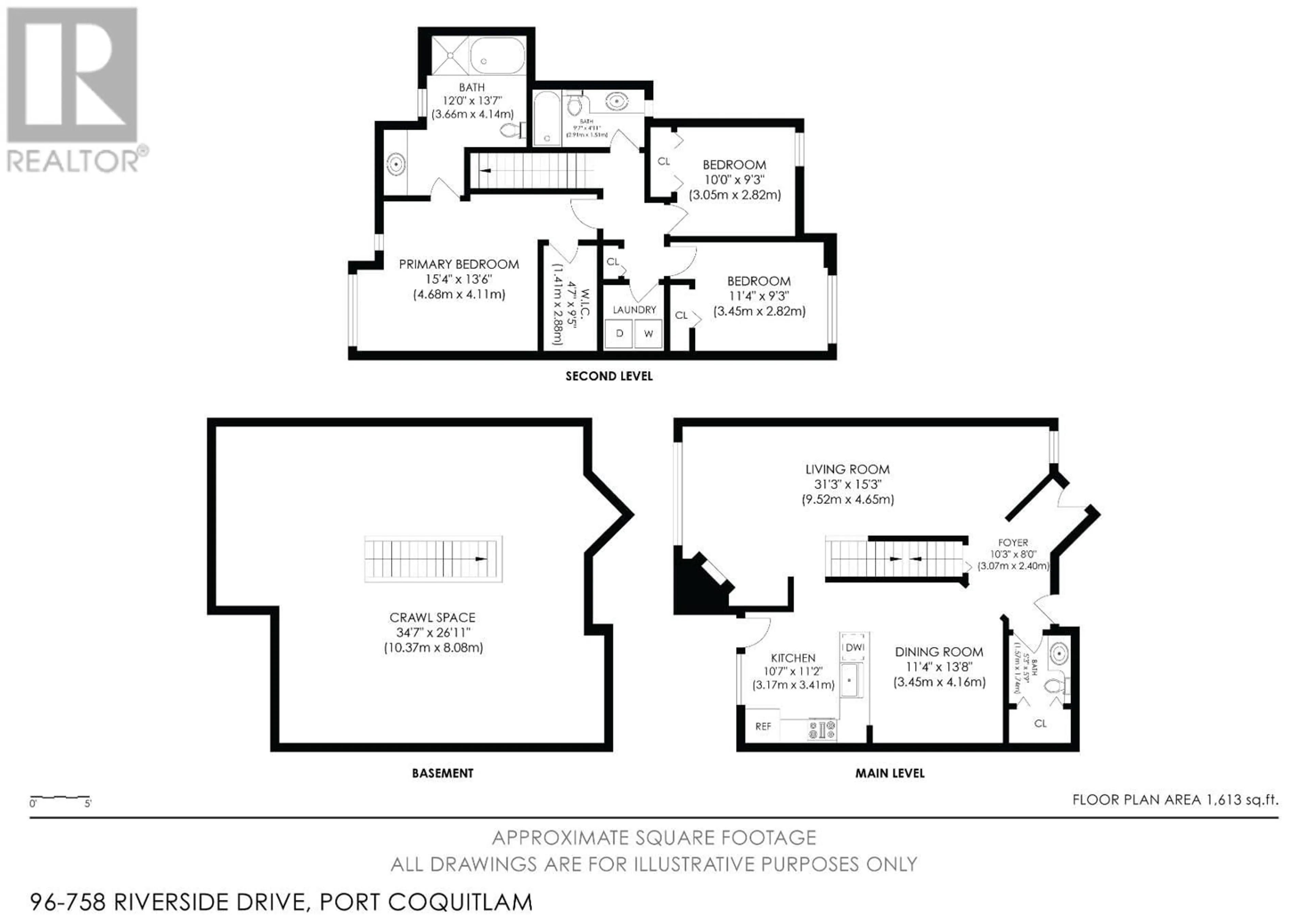 Floor plan for 96 - 758 RIVERSIDE DRIVE, Port Coquitlam British Columbia V3B7V8