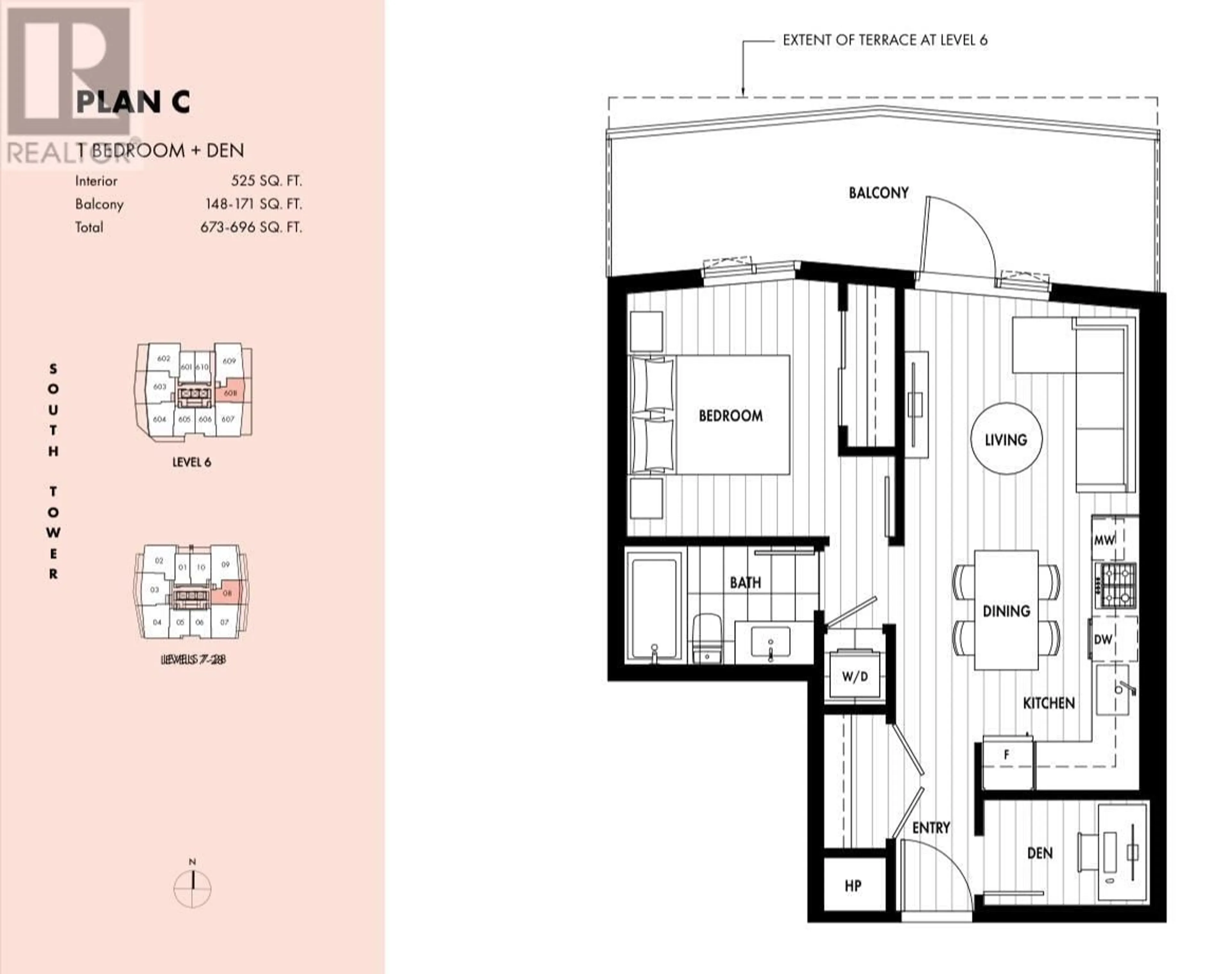 Floor plan for 2808 - 308 ALDERSON AVENUE, Coquitlam British Columbia V3K0J2
