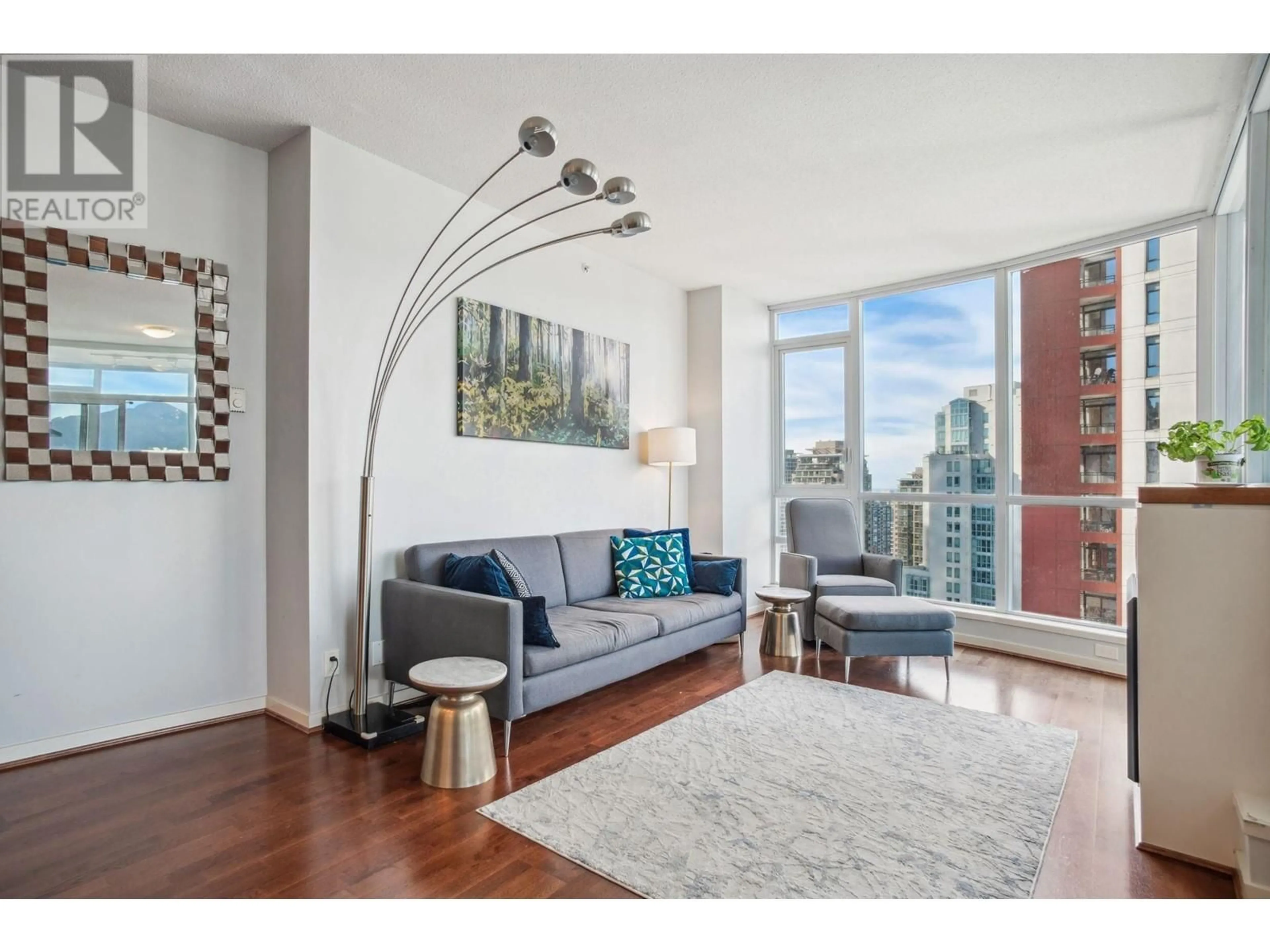 Living room with furniture, unknown for 2901 - 1189 MELVILLE STREET, Vancouver British Columbia V6E4T8