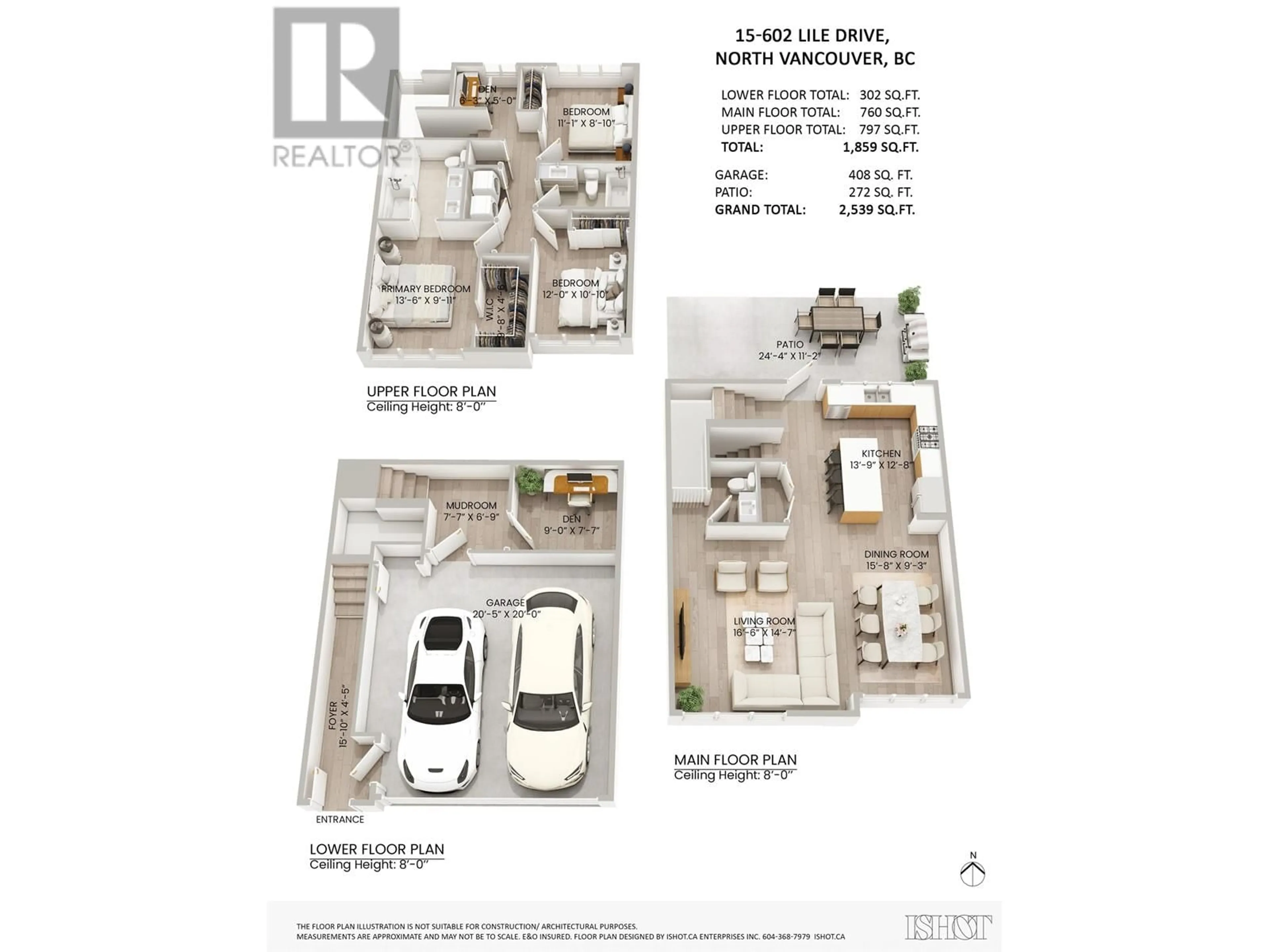 Floor plan for 15 - 602 LILE DRIVE, North Vancouver British Columbia V7G0B3