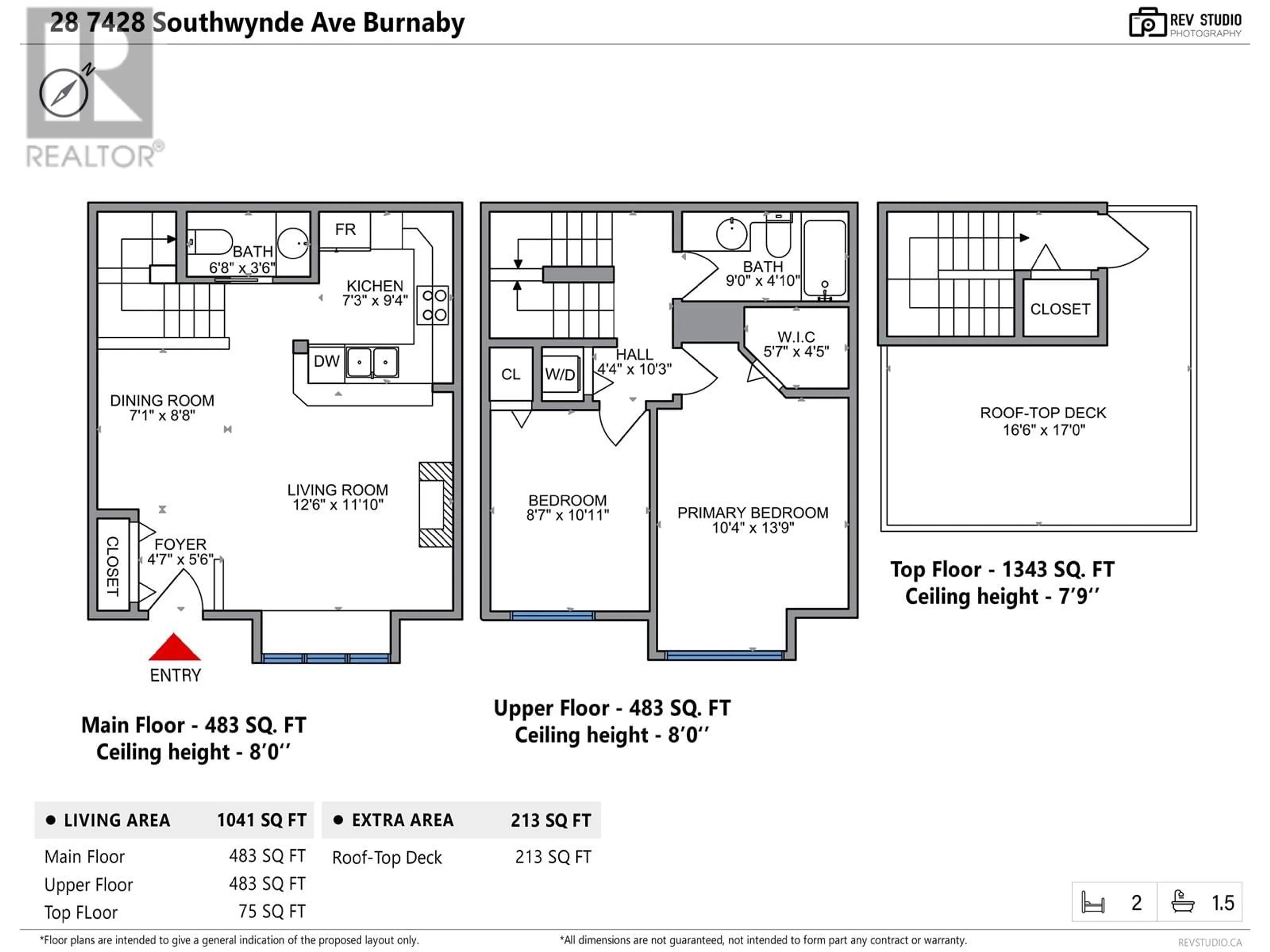 Floor plan for 28 - 7428 SOUTHWYNDE AVENUE, Burnaby British Columbia V3N0A1