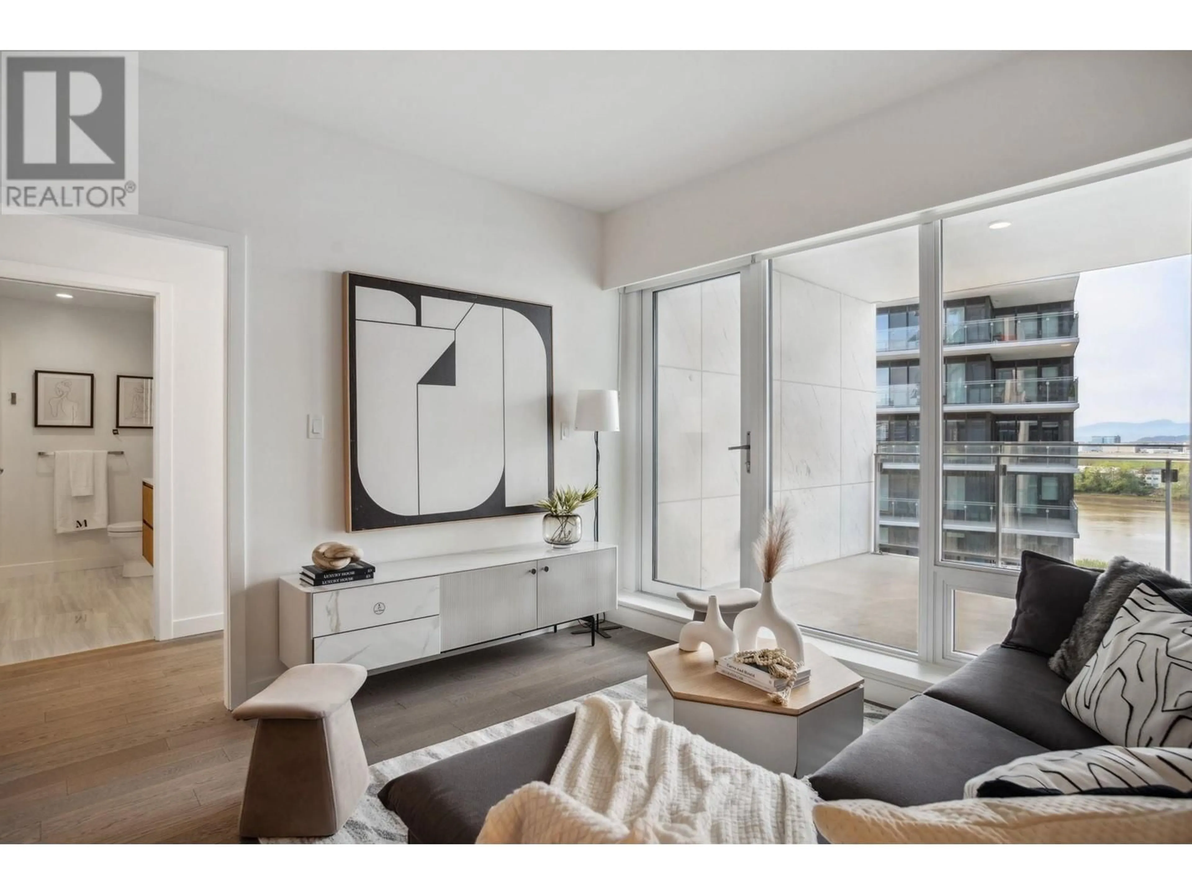 Living room with furniture, unknown for 801 - 6855 PEARSON WAY, Richmond British Columbia V7C0E9