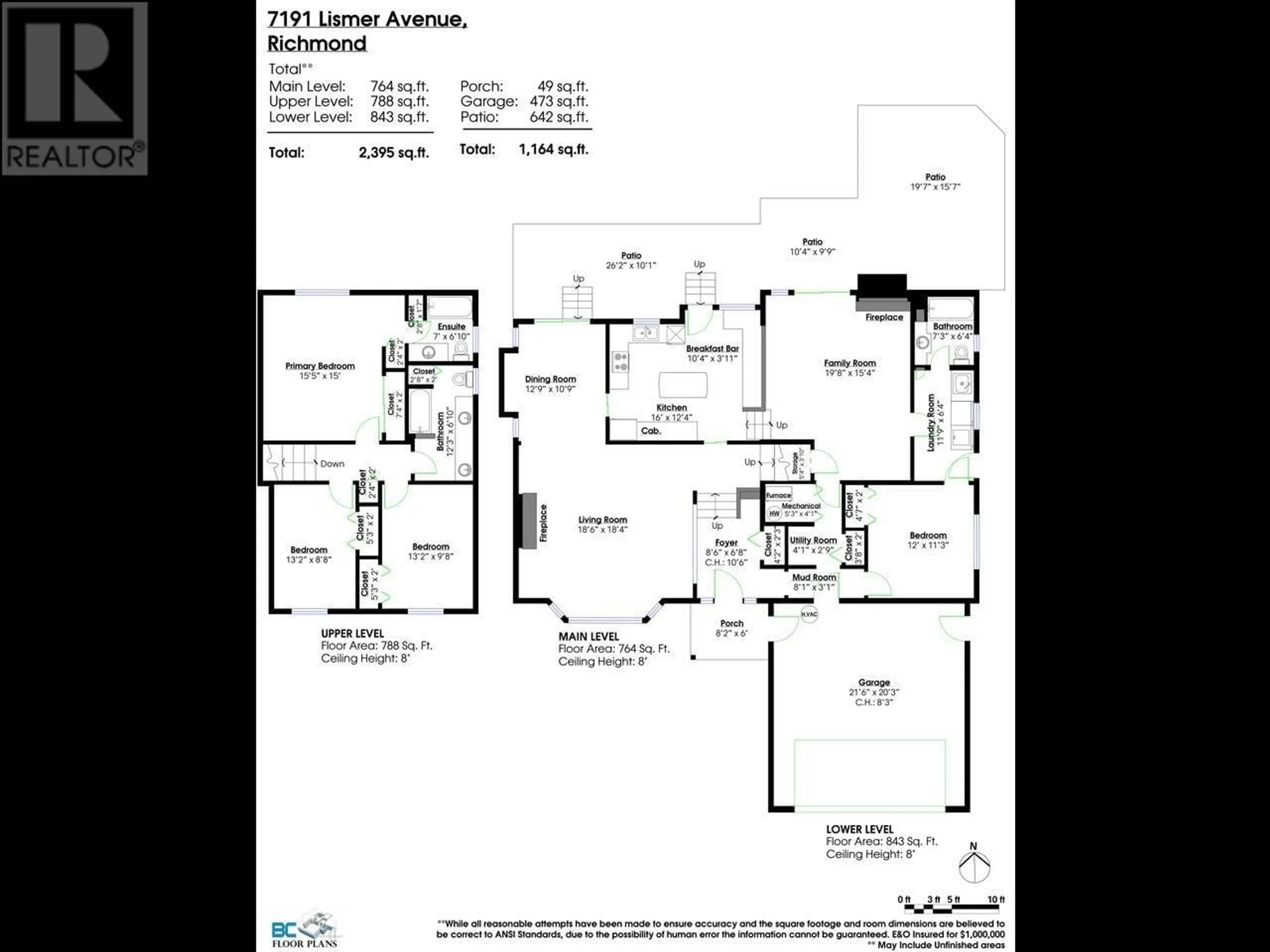 Floor plan for 7191 LISMER AVENUE, Richmond British Columbia V6Y2X4