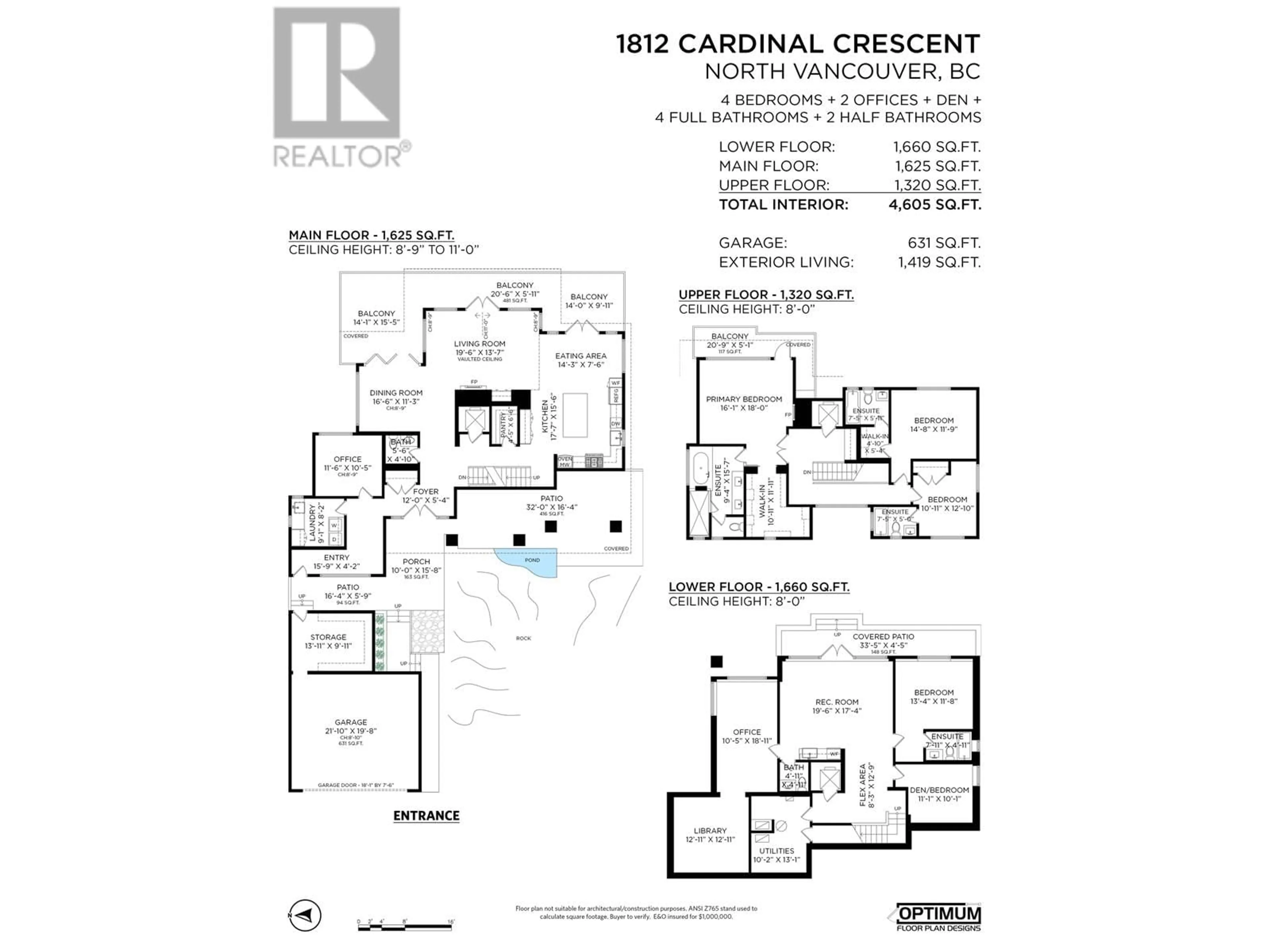 Floor plan for 1812 CARDINAL CRESCENT, North Vancouver British Columbia V7G1Y2