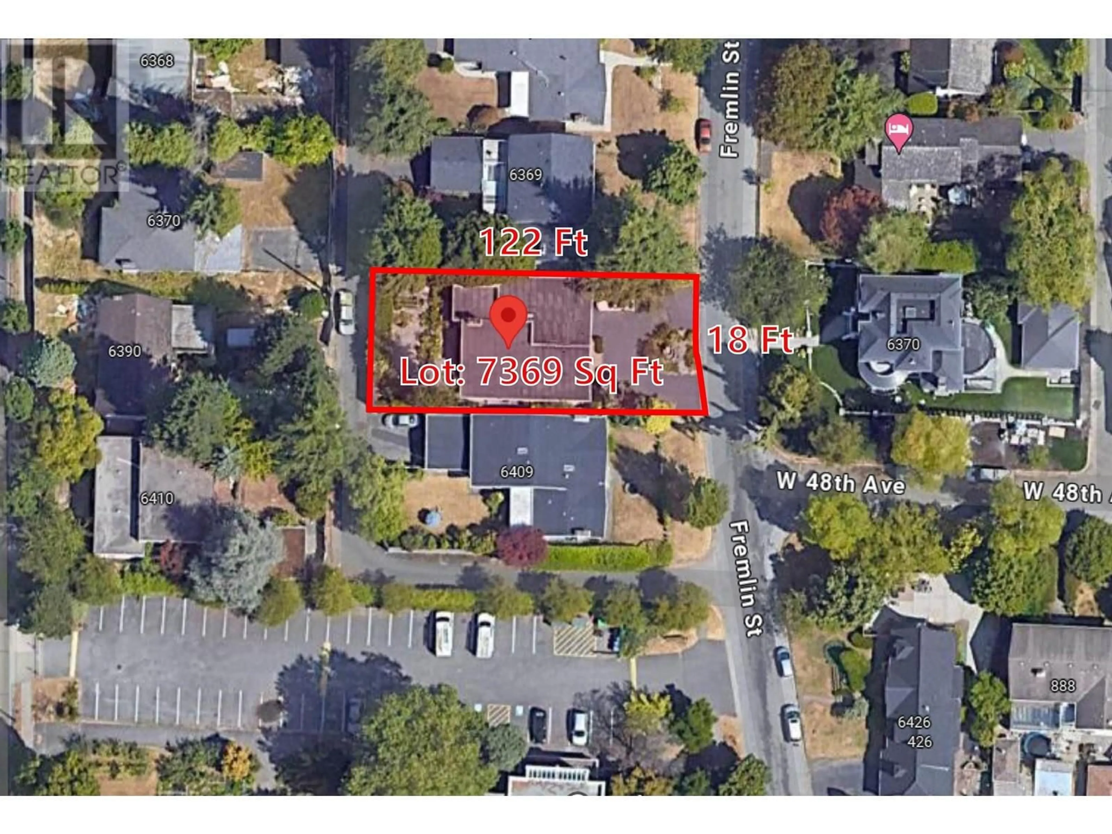 A pic from outside/outdoor area/front of a property/back of a property/a pic from drone, street for 6389 FREMLIN STREET, Vancouver British Columbia V5Z3X4