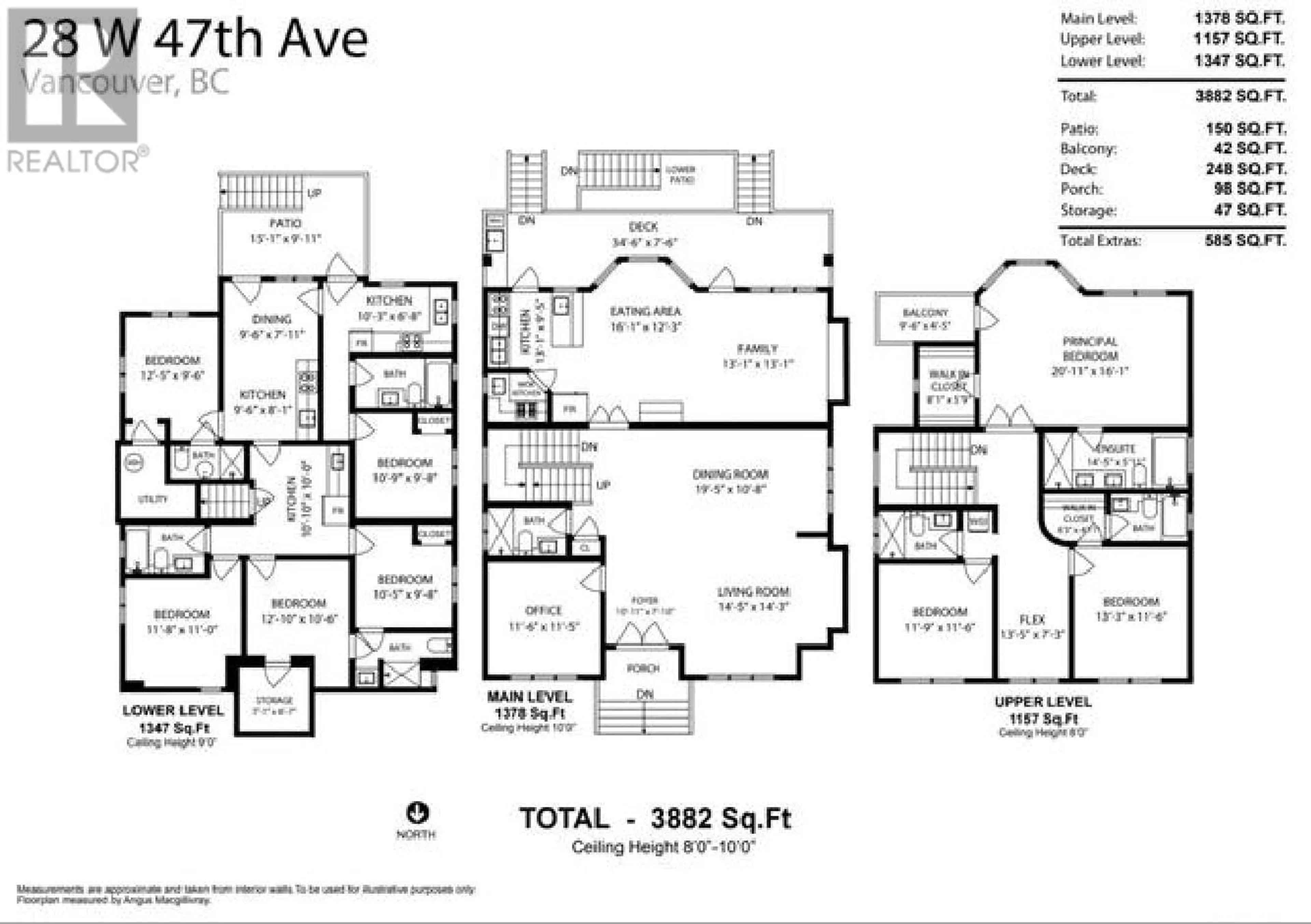 Floor plan for 28 47TH AVENUE, Vancouver British Columbia V5Y2X8