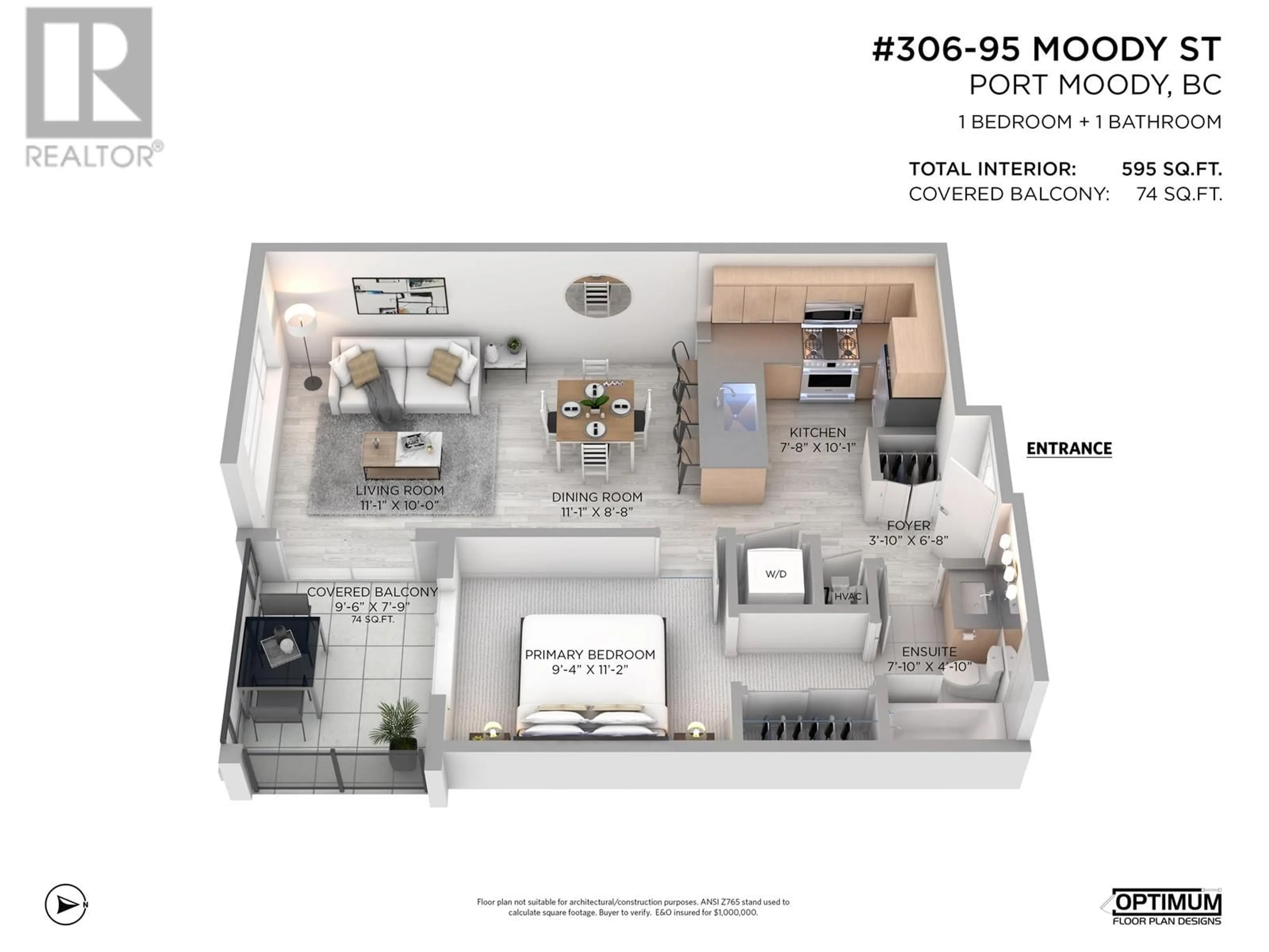 Floor plan for 306 - 95 MOODY STREET, Port Moody British Columbia V3H0H2