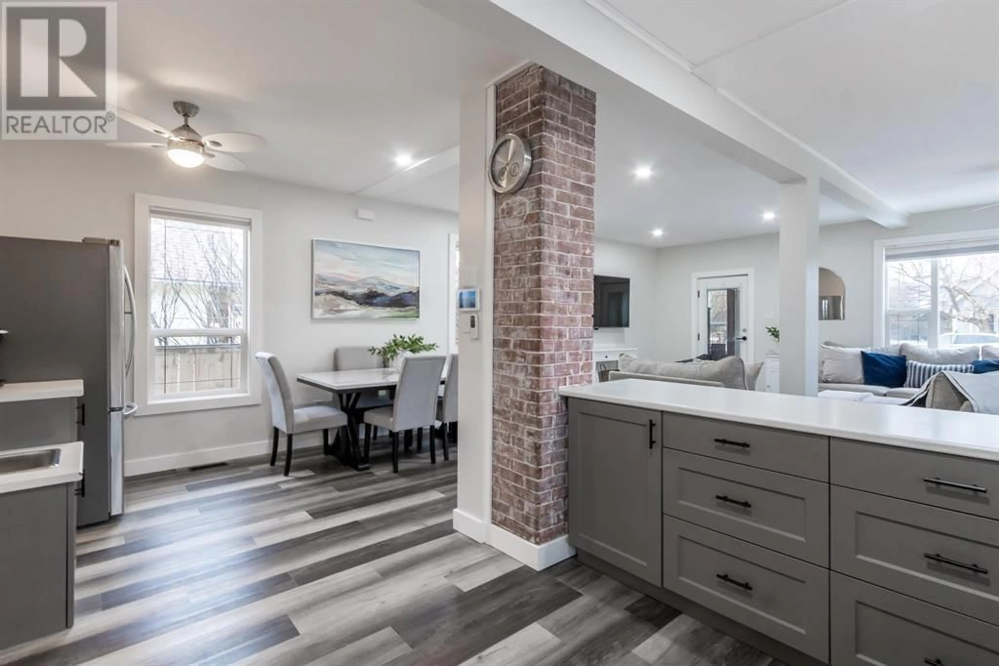 Open concept kitchen, ceramic/tile floor for 1675 5TH AVENUE, Prince George British Columbia V2L3M2