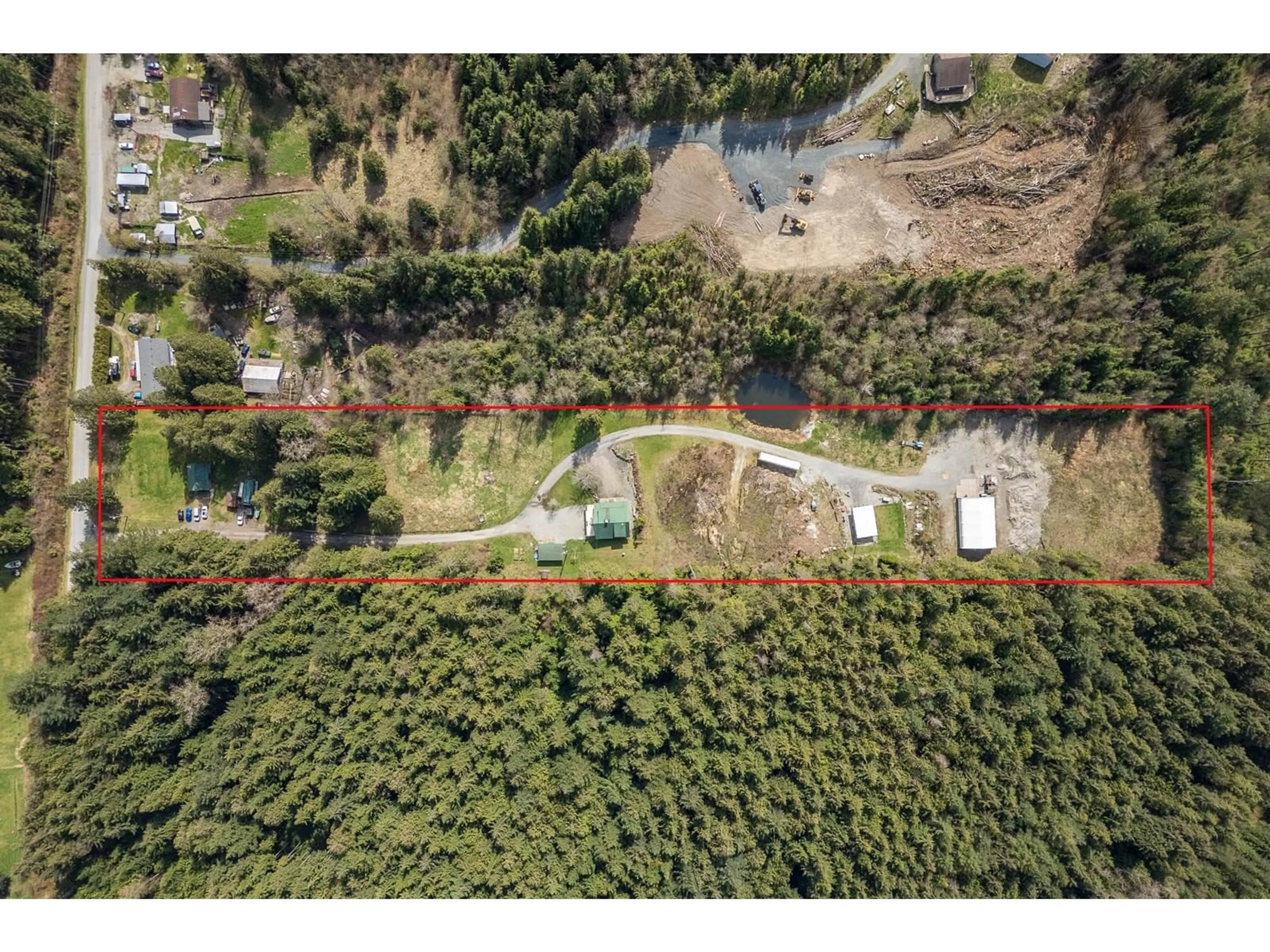 A pic from outside/outdoor area/front of a property/back of a property/a pic from drone, forest/trees view for 12585 AINSWORTH, Mission British Columbia V2V5X4