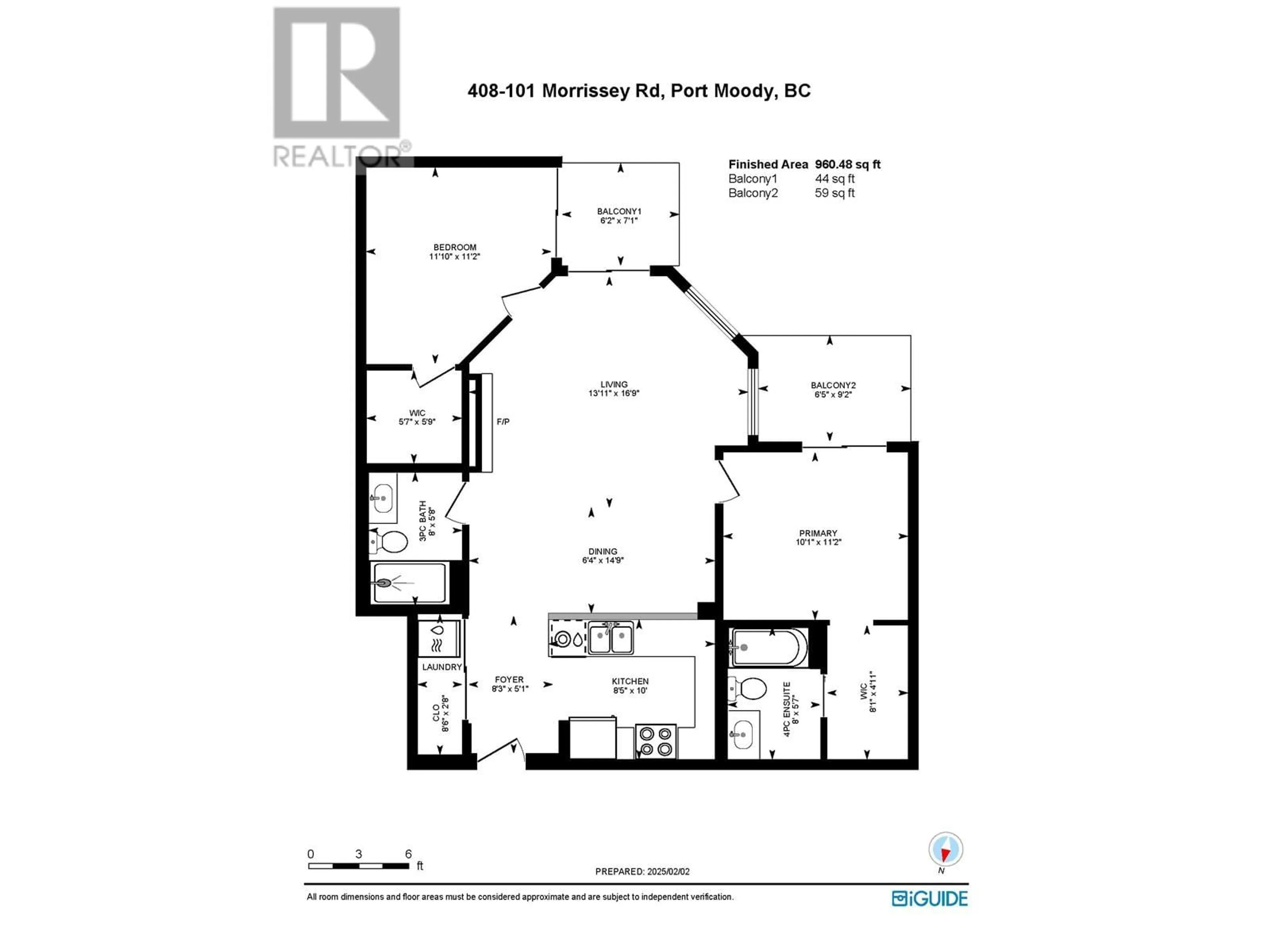 Floor plan for 408 - 101 MORRISSEY ROAD, Port Moody British Columbia V3H0E6