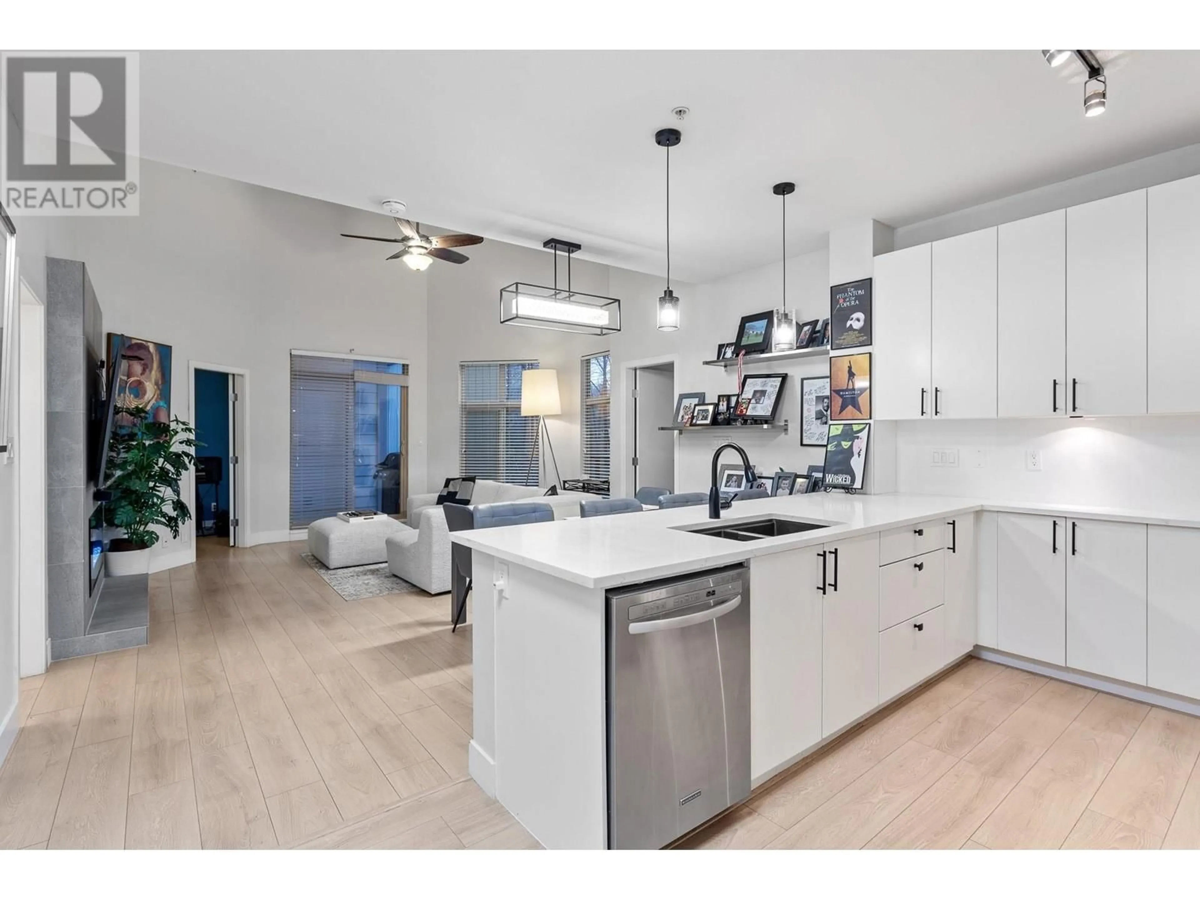 Open concept kitchen, ceramic/tile floor for 408 - 101 MORRISSEY ROAD, Port Moody British Columbia V3H0E6