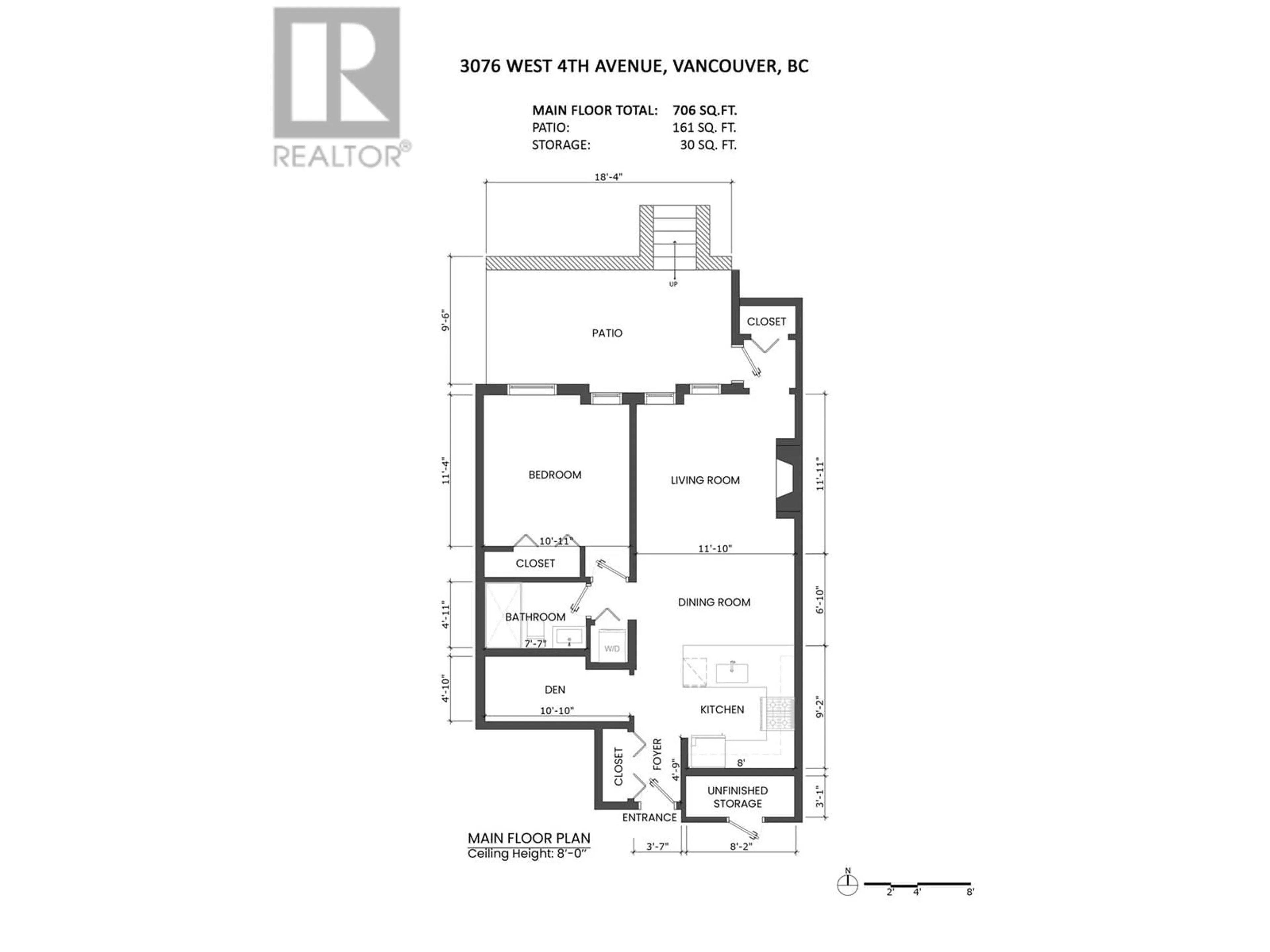 Floor plan for 3076 4TH AVENUE, Vancouver British Columbia V6K1R4