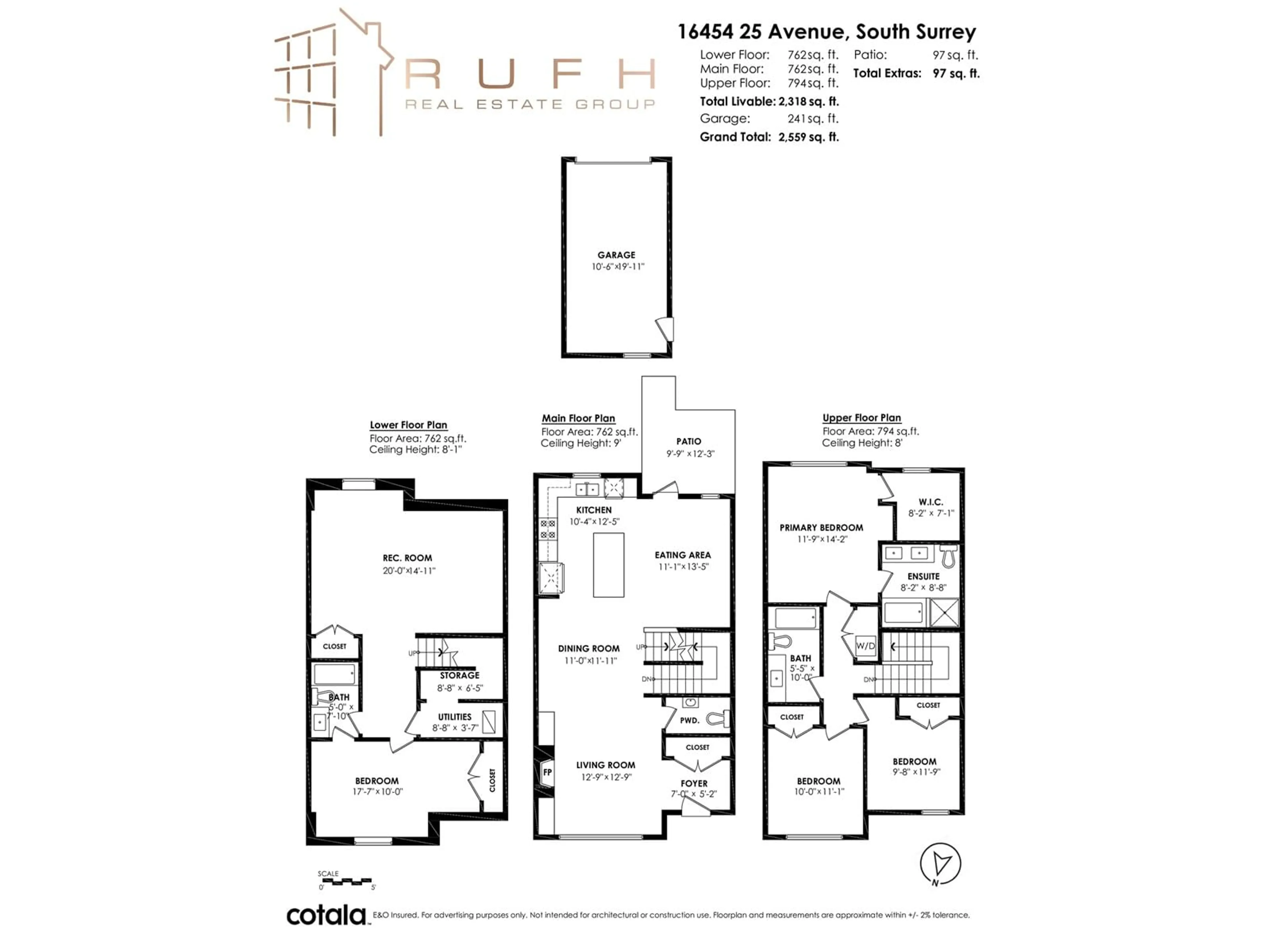 Floor plan for 16454 25, Surrey British Columbia V3Z0M8