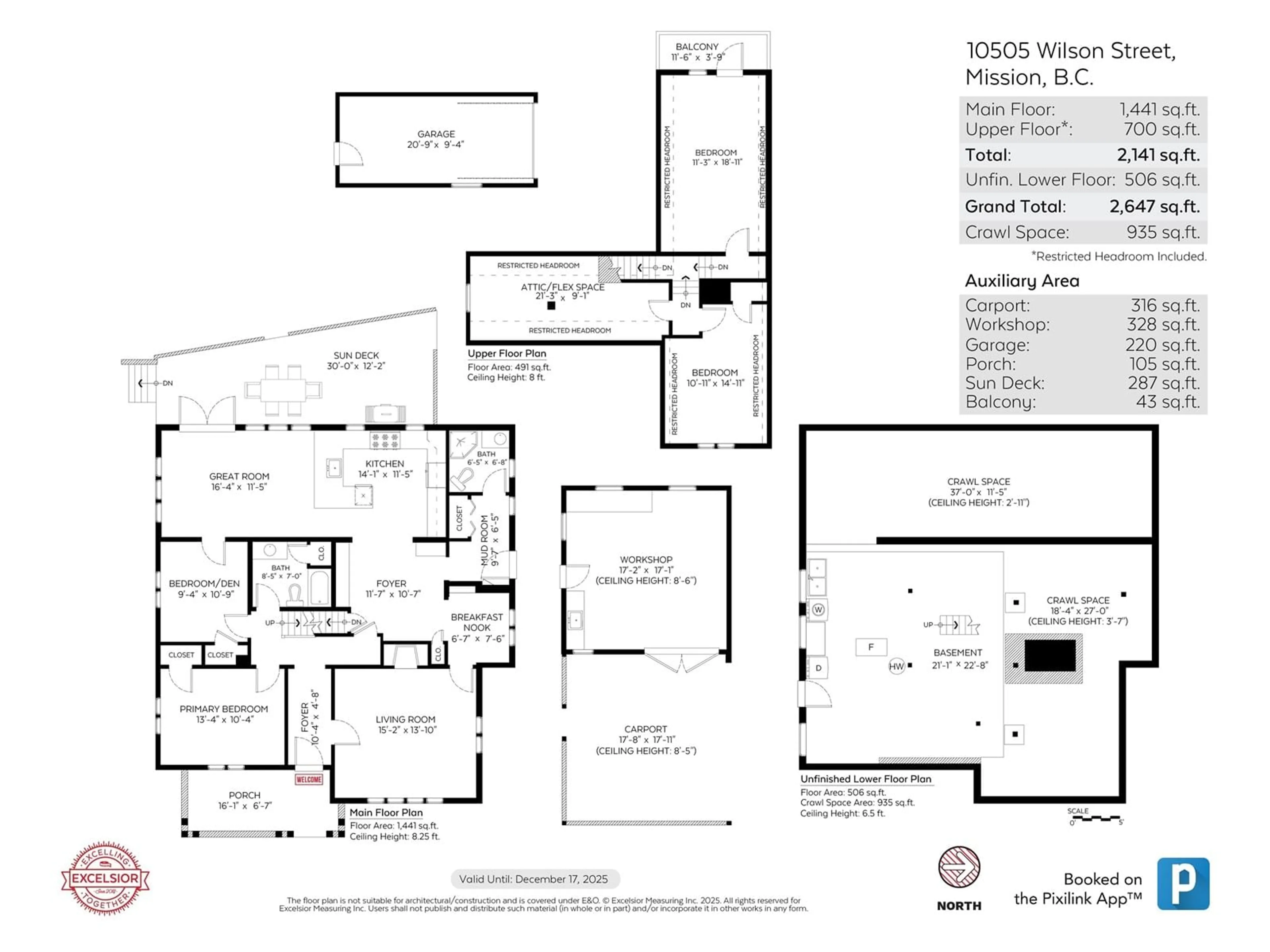 Floor plan for 10505 WILSON, Mission British Columbia V4S1B4
