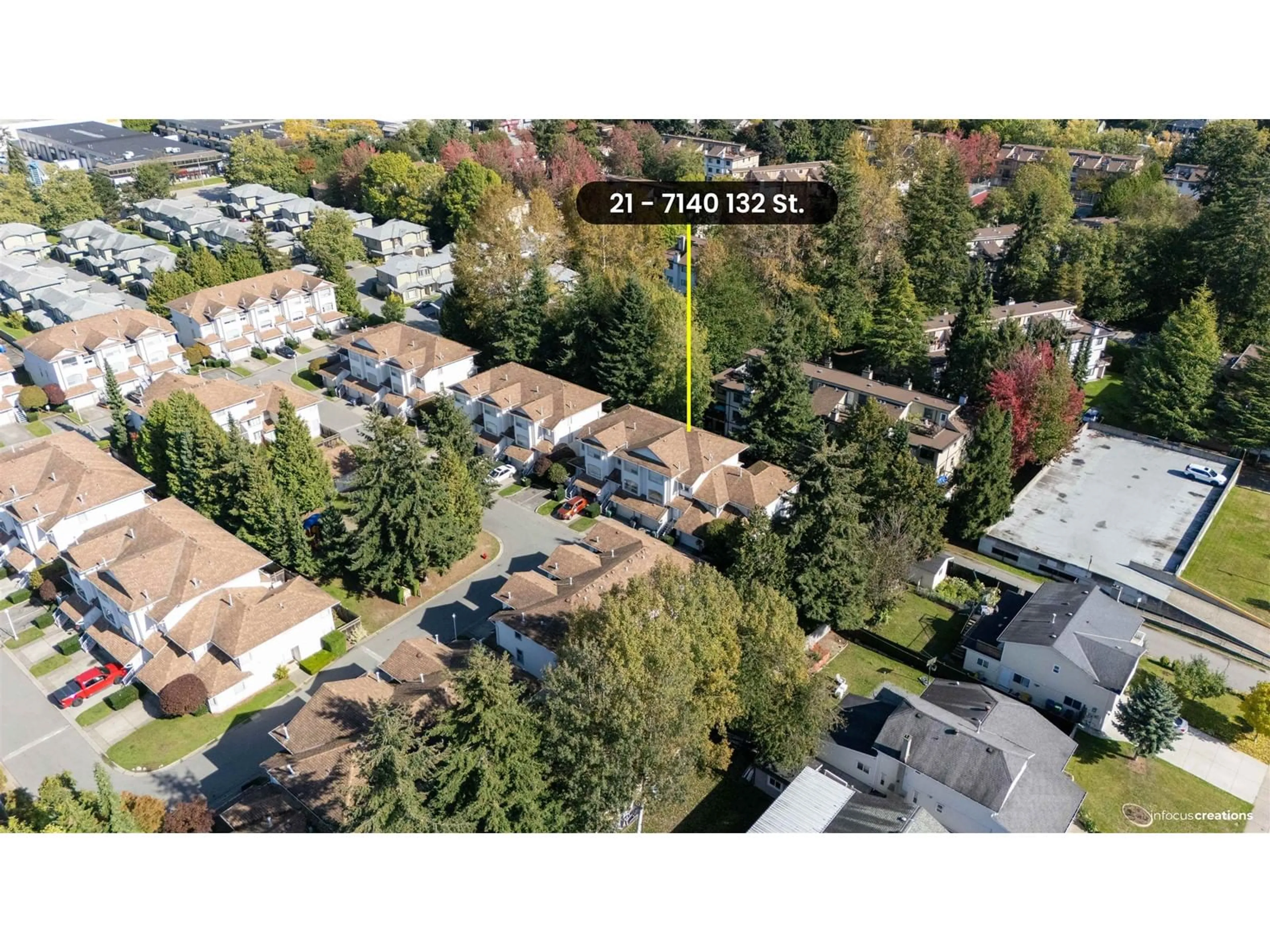 A pic from outside/outdoor area/front of a property/back of a property/a pic from drone, street for 21 - 7140 132, Surrey British Columbia V3W1J5