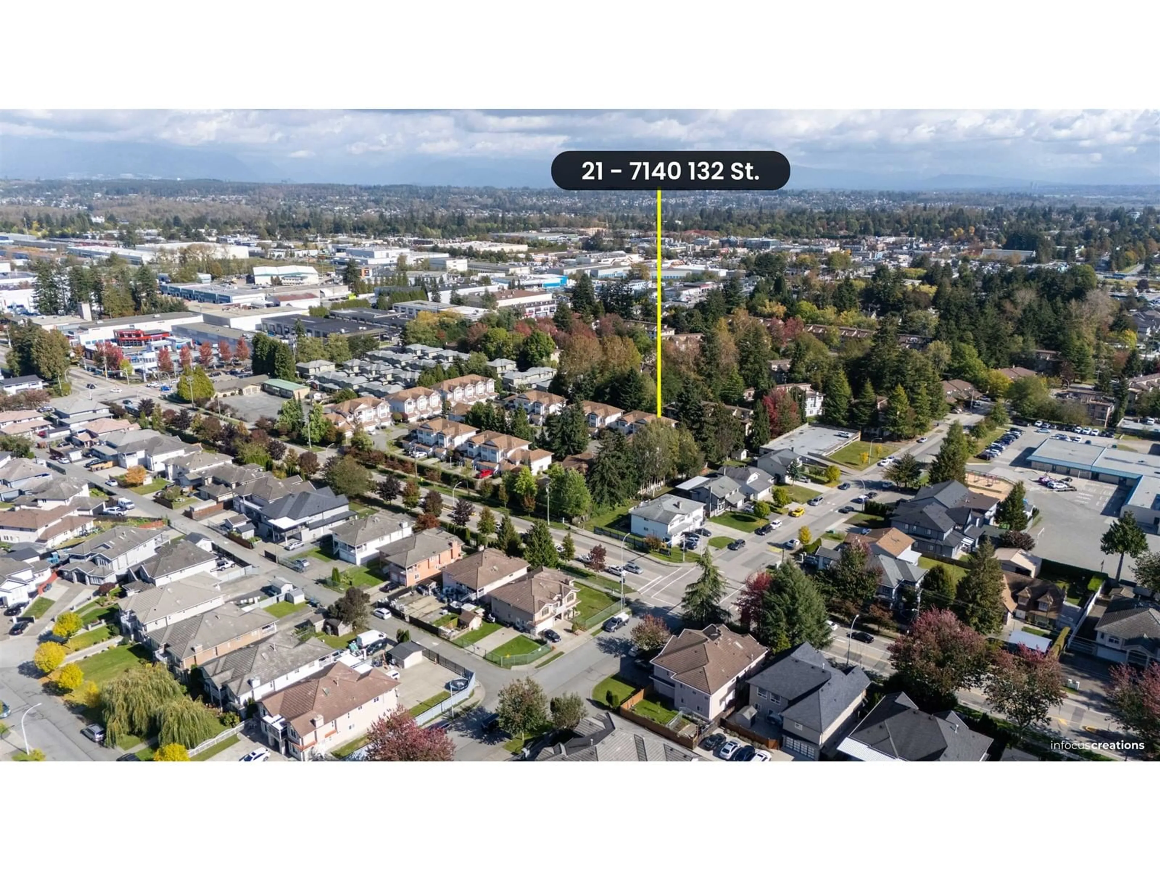 A pic from outside/outdoor area/front of a property/back of a property/a pic from drone, street for 21 - 7140 132, Surrey British Columbia V3W1J5