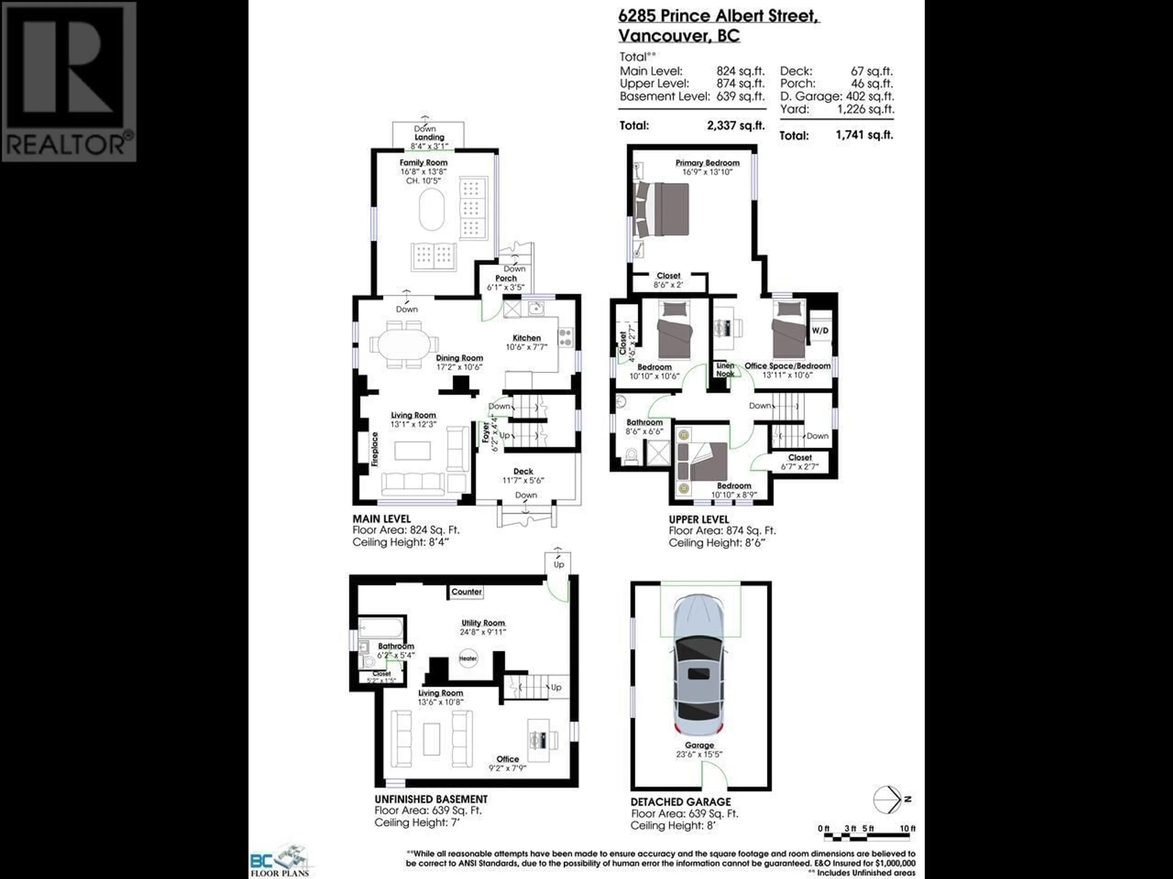 Floor plan for 6285 PRINCE ALBERT STREET, Vancouver British Columbia V5W3E5