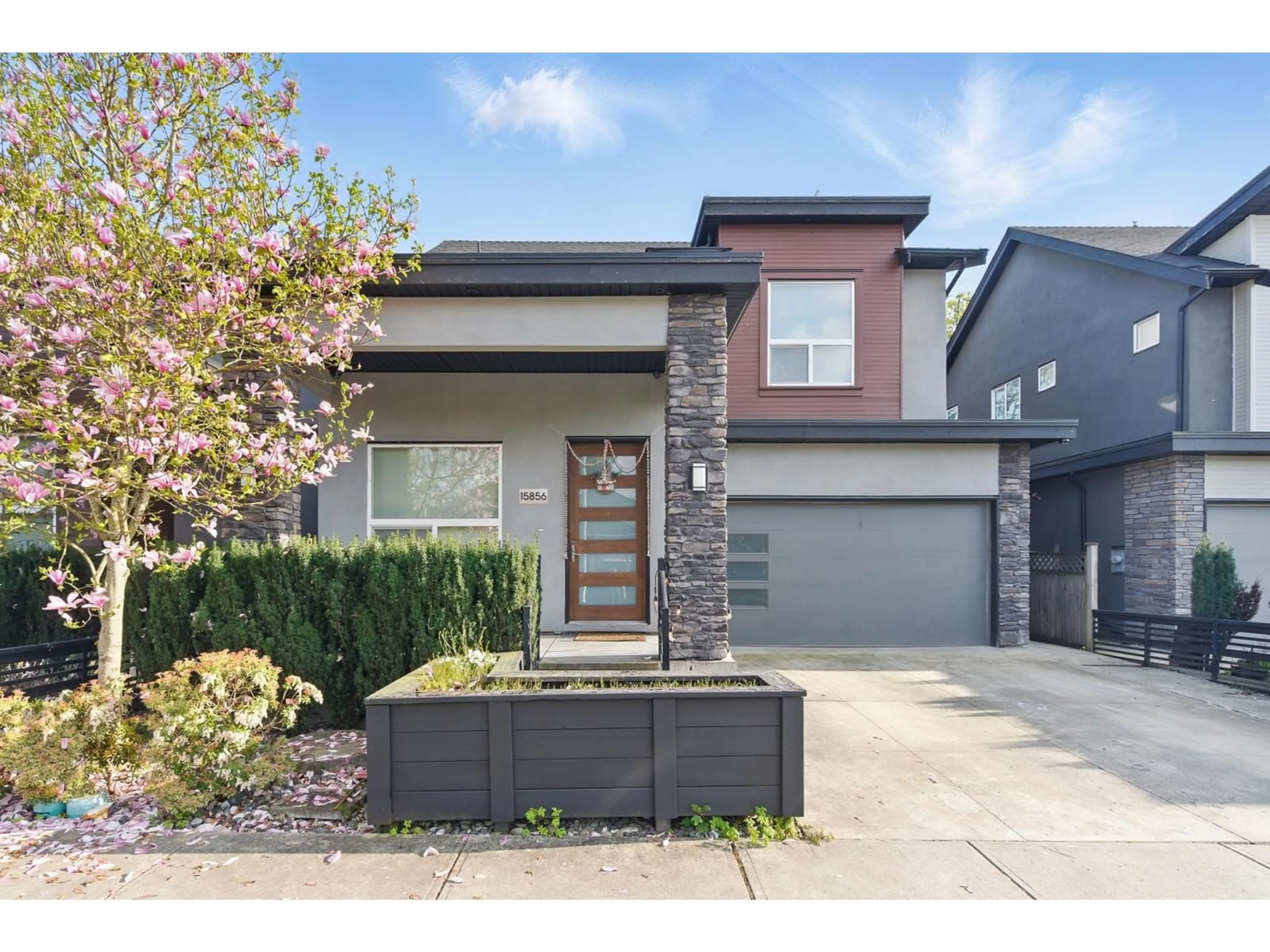 Home with brick exterior material, street for 15856 105A, Surrey British Columbia V4N3J4
