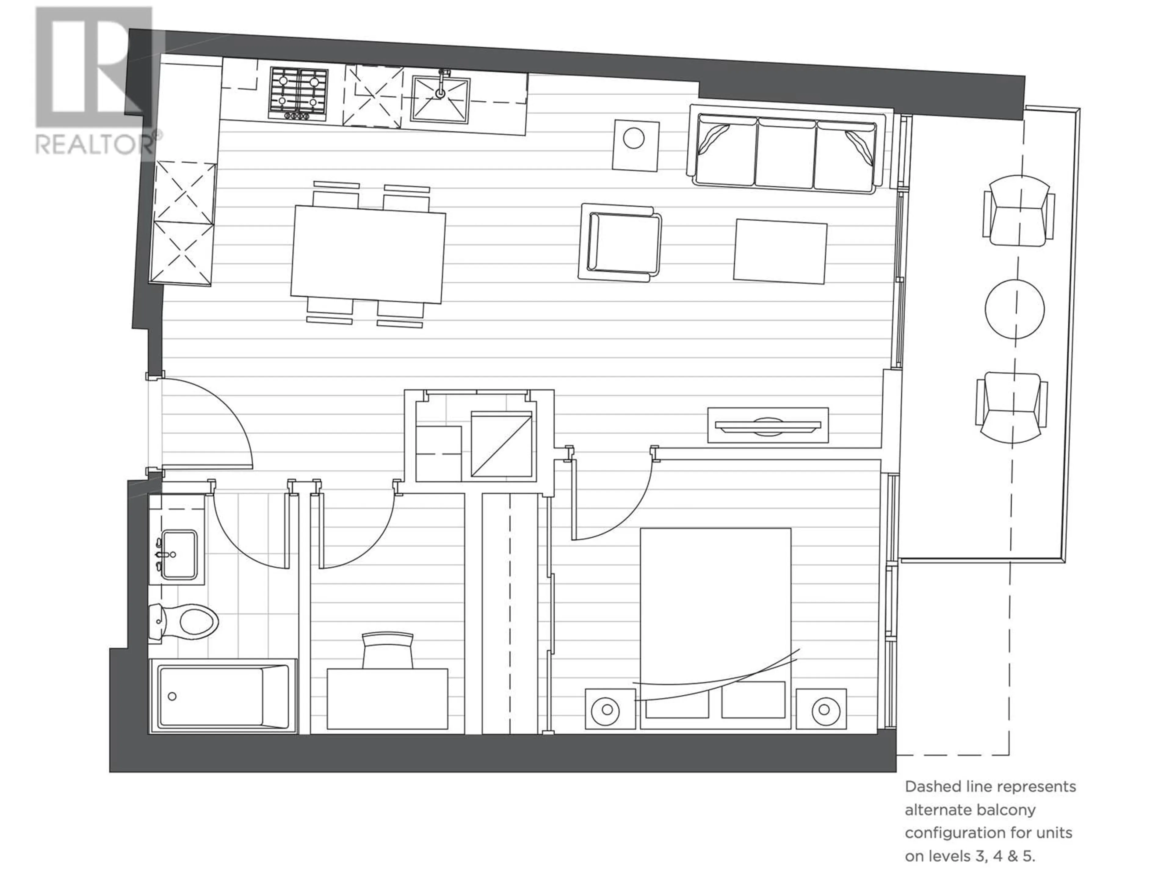 Floor plan for 1188 - 8671 HAZELBRIDGE WAY, Richmond British Columbia V6X0W9