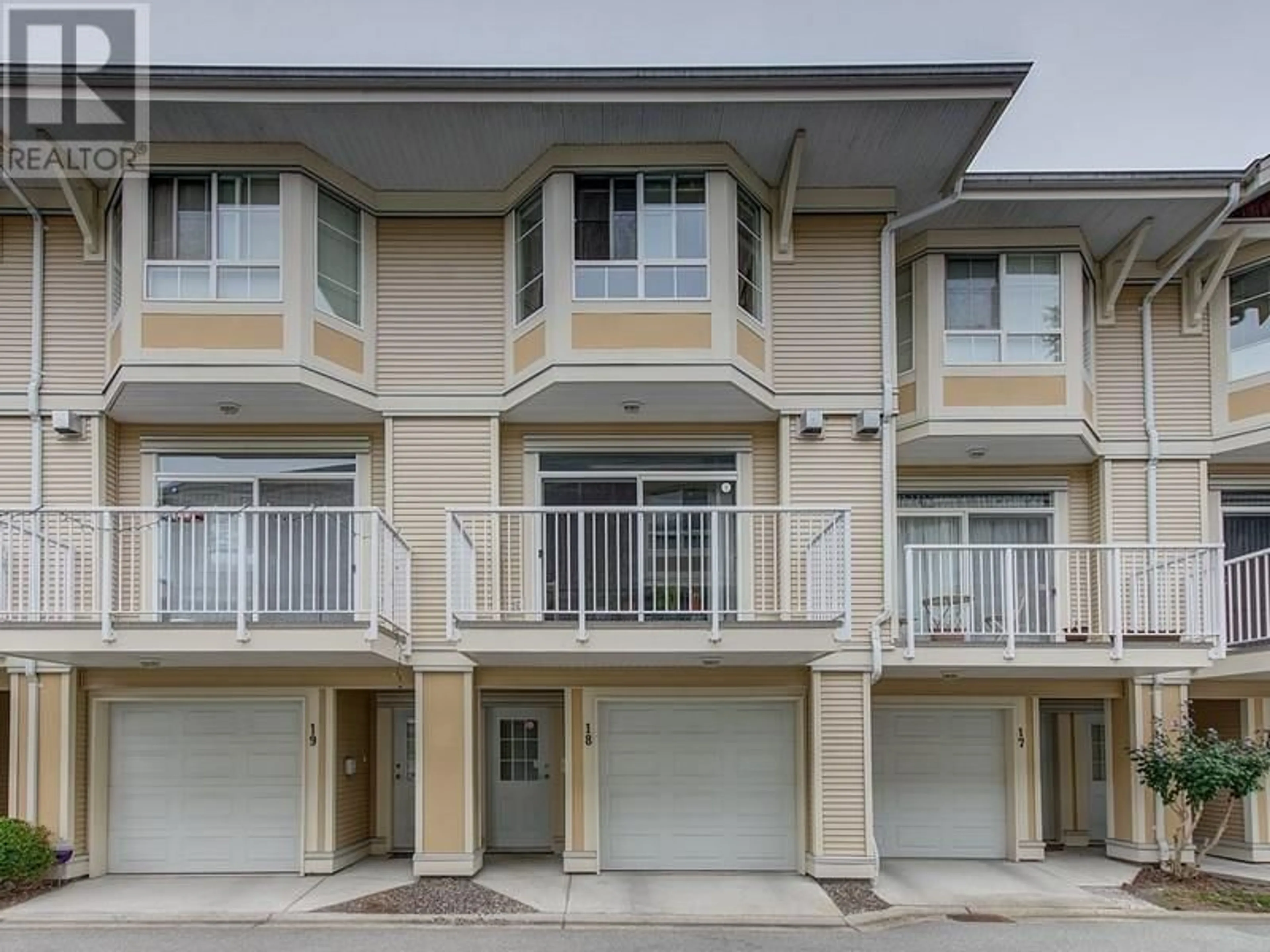 Home with vinyl exterior material, street for 18 - 9079 JONES ROAD, Richmond British Columbia V6Y4G9