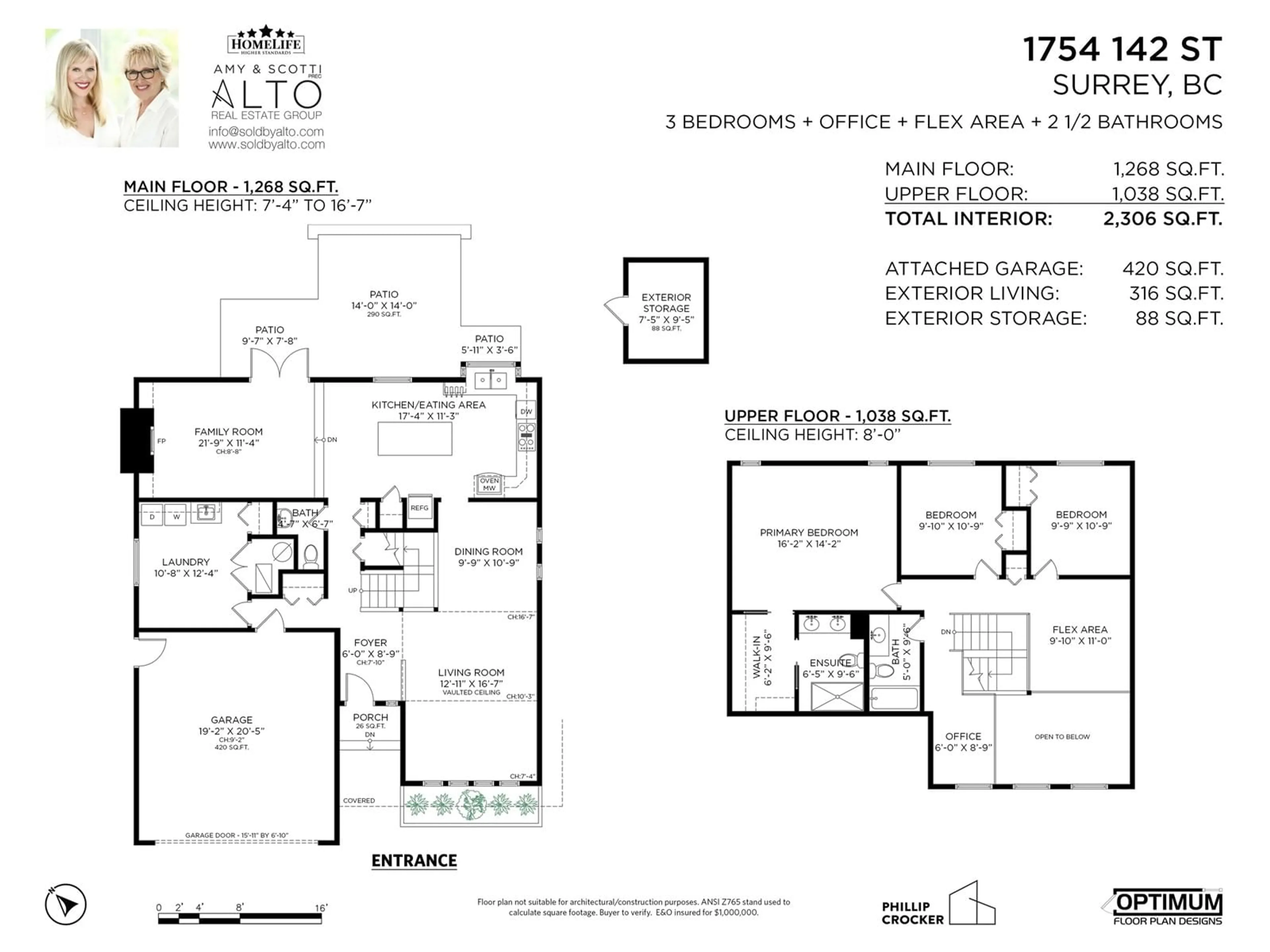 Floor plan for 1754 142ND, Surrey British Columbia V4A5G7