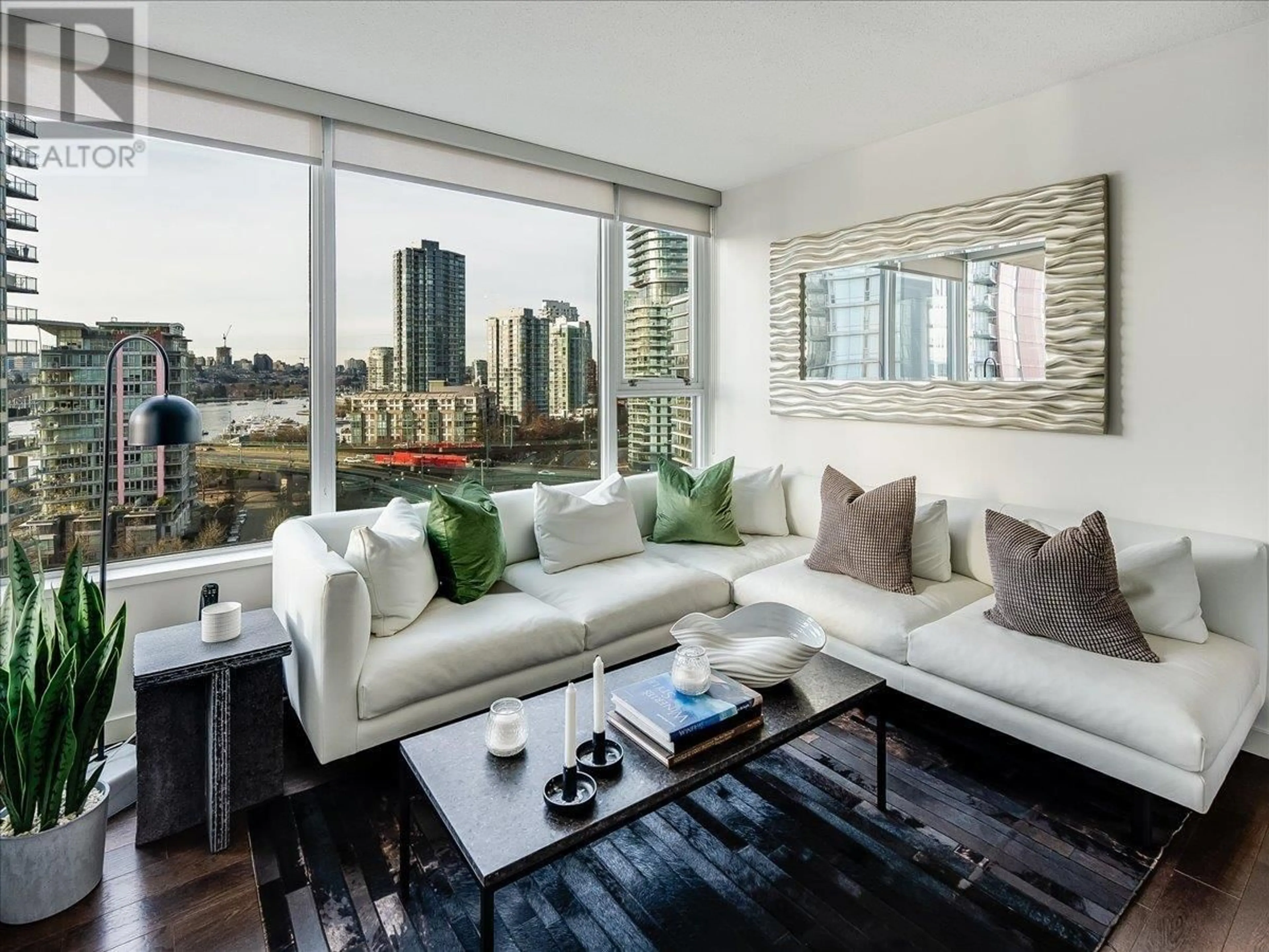 Living room with furniture, unknown for 1605 - 33 SMITHE STREET, Vancouver British Columbia V6B0B5