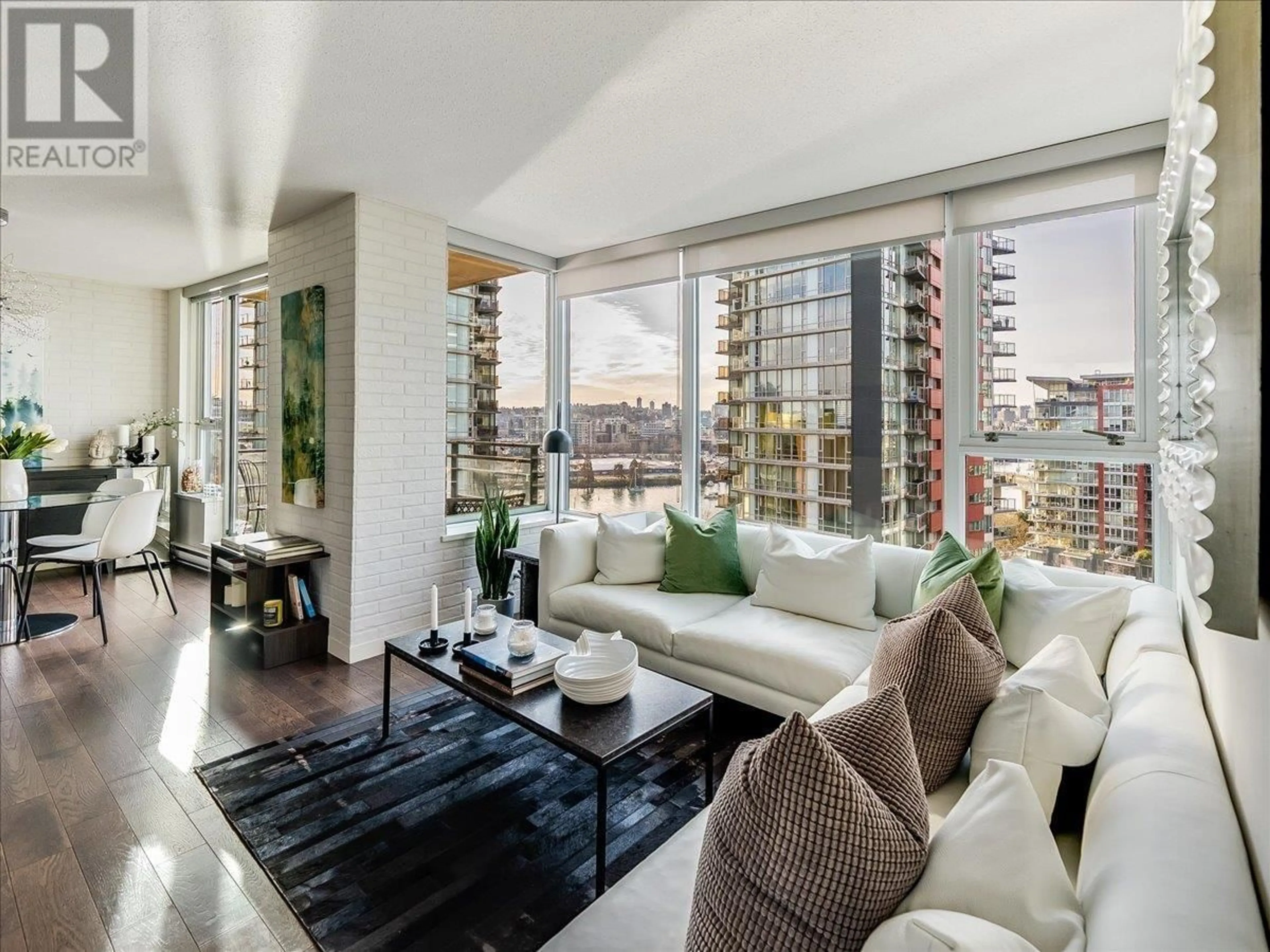 Living room with furniture, unknown for 1605 - 33 SMITHE STREET, Vancouver British Columbia V6B0B5