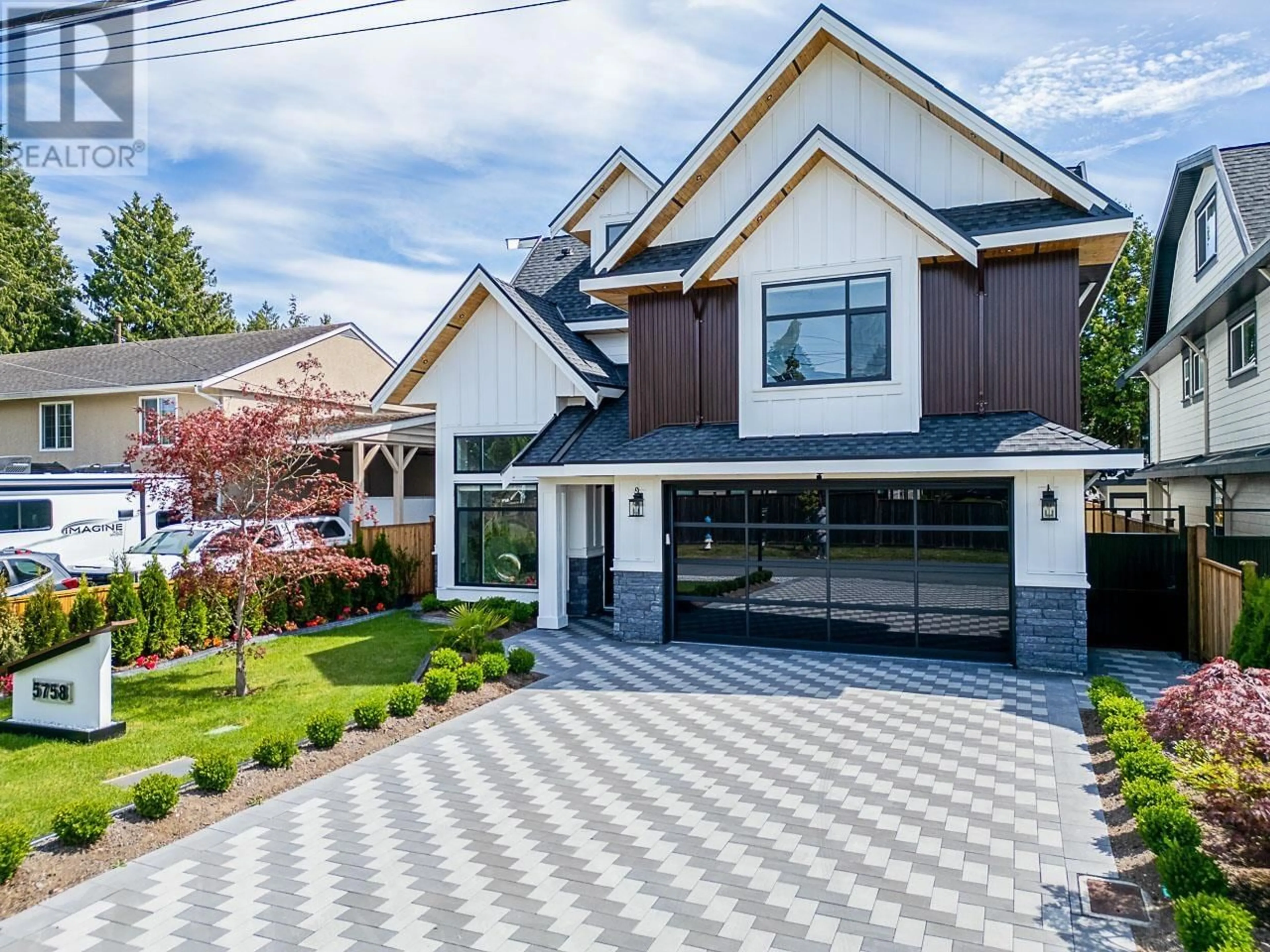 Home with brick exterior material, street for 5758 16A AVENUE, Delta British Columbia V4L1H9